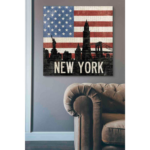 Image of 'New York' by Moira Hershey, Canvas Wall Art,37 x 37