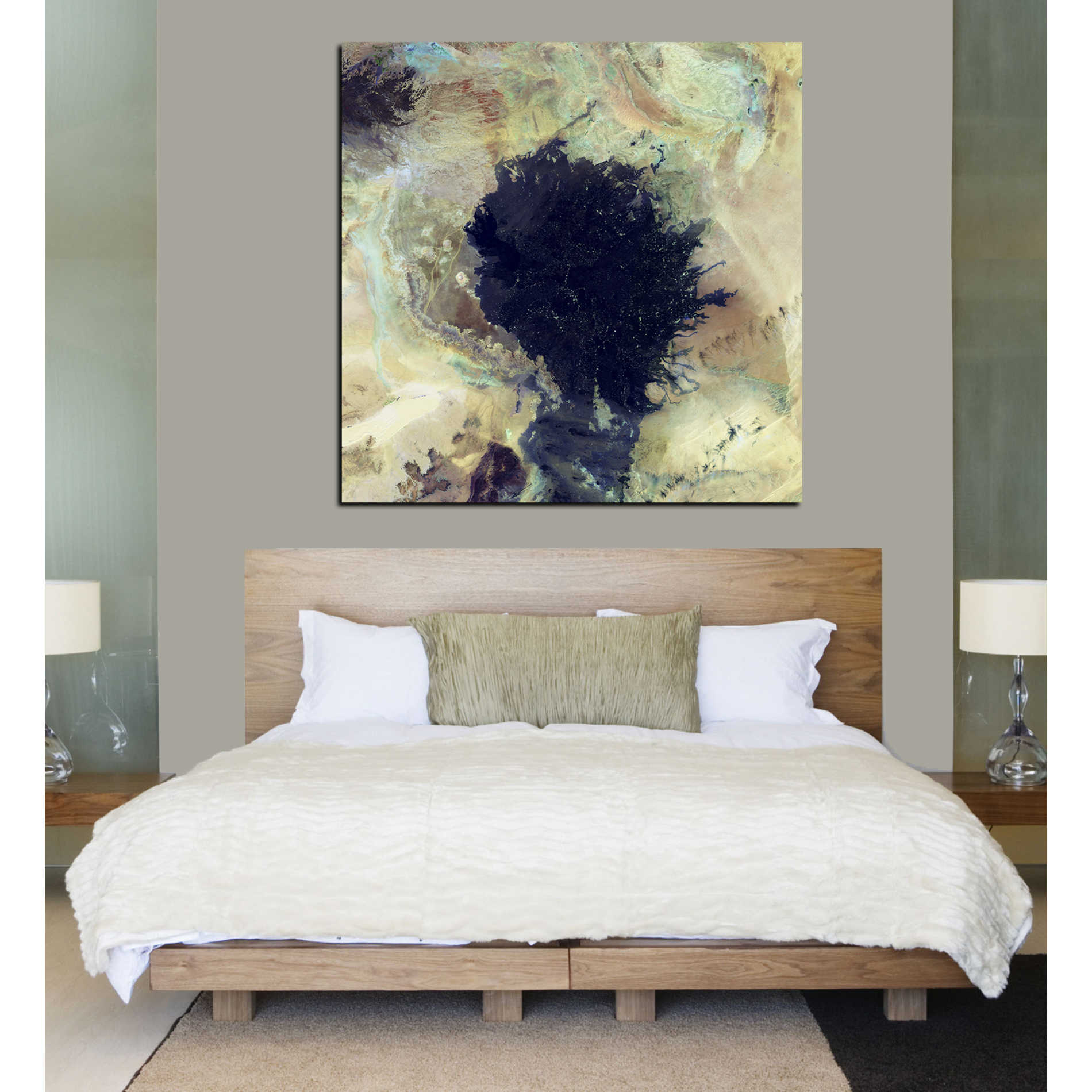 'Earth As Art: Lava Field' Canvas Wall Art,37 x 37
