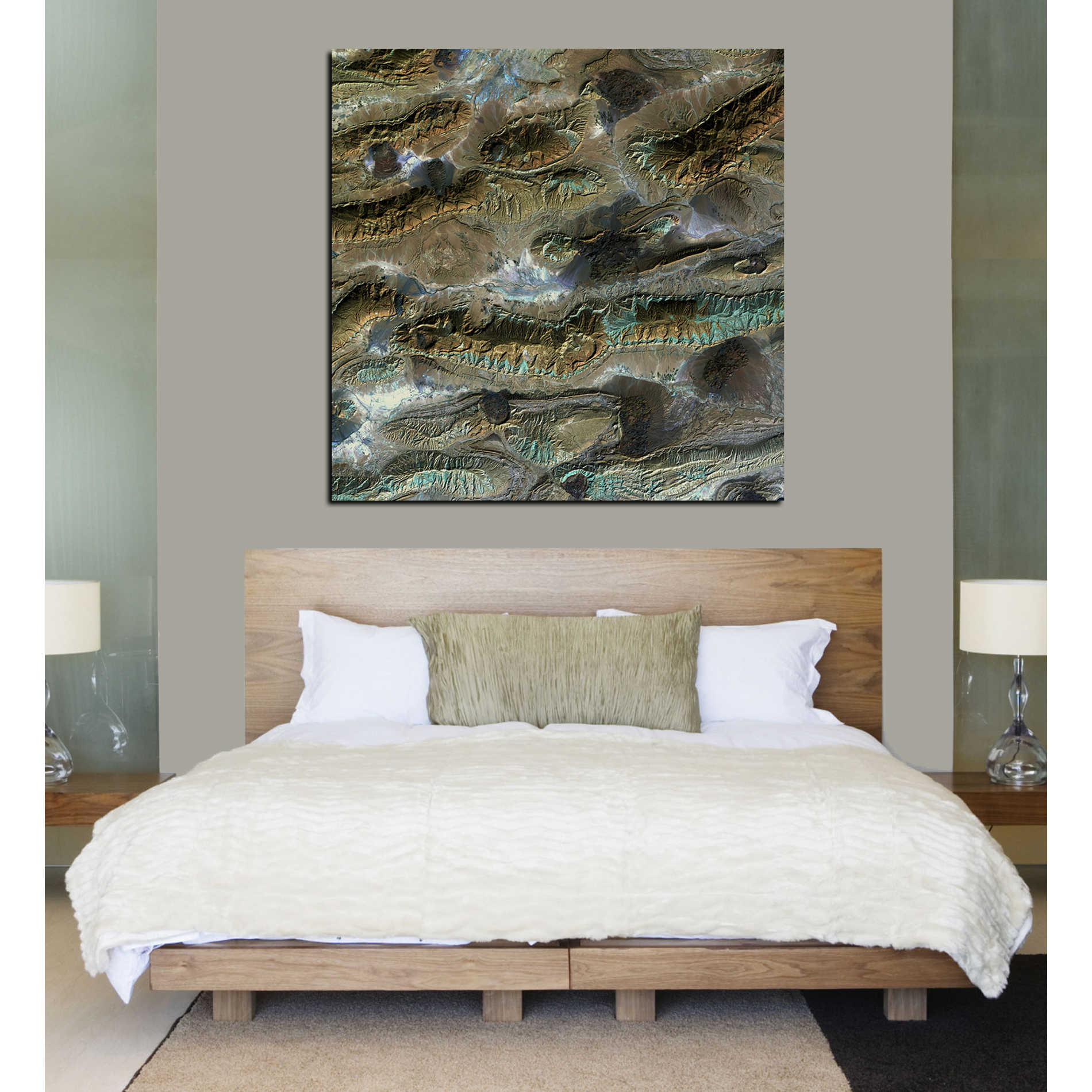 'Earth As Art: Salt Glaciers' Canvas Wall Art,37 x 37