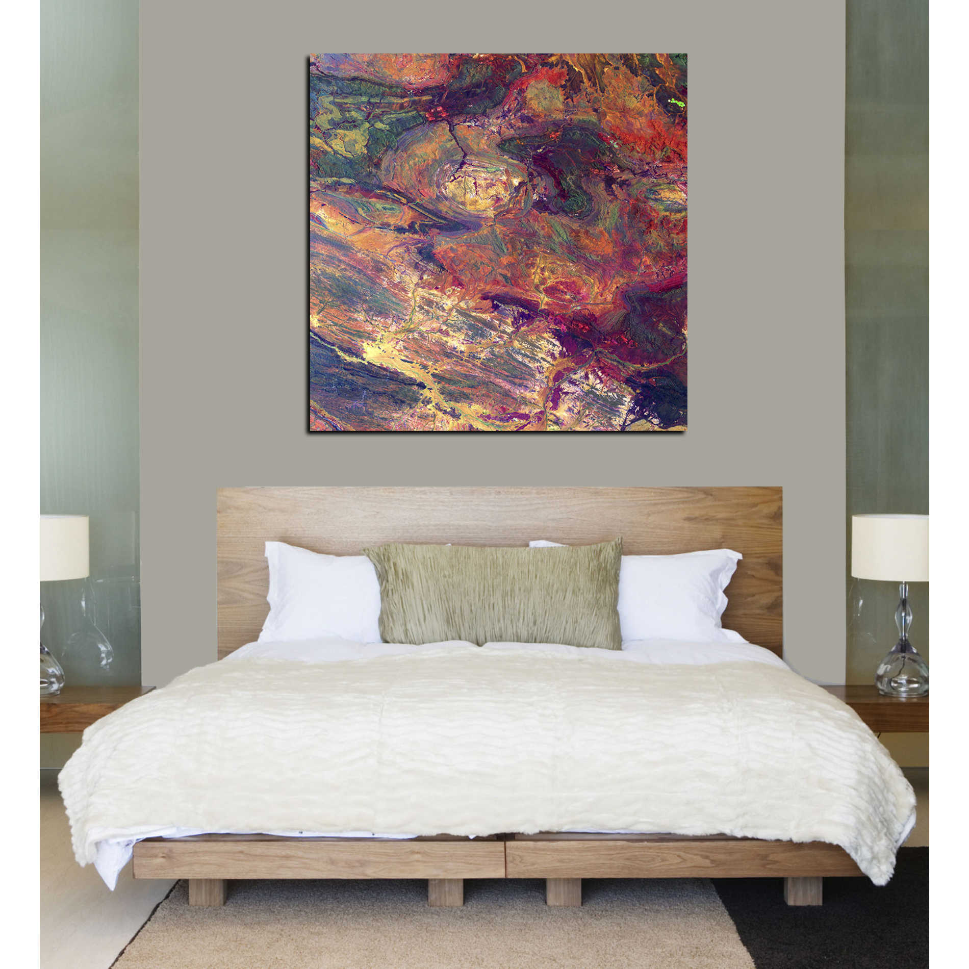 'Earth As Art: Australian Iron' Canvas Wall Art,37 x 37