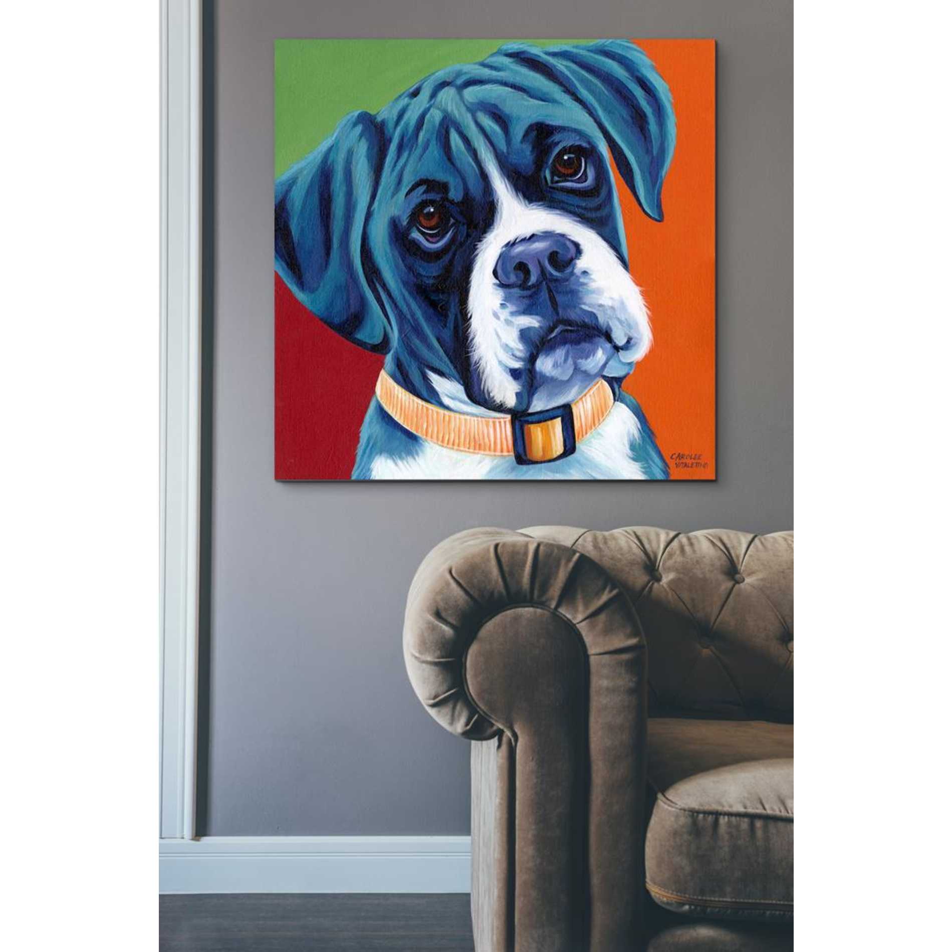 'Cute Pups I' by Carolee Vitaletti Giclee Canvas Wall Art