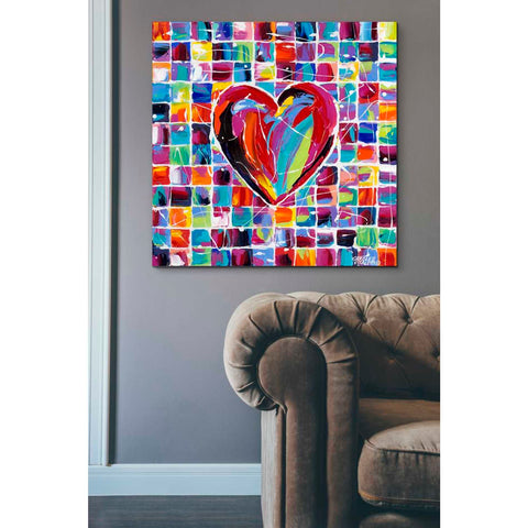 Image of 'Hearts of a Different Color II' by Carolee Vitaletti Giclee Canvas Wall Art