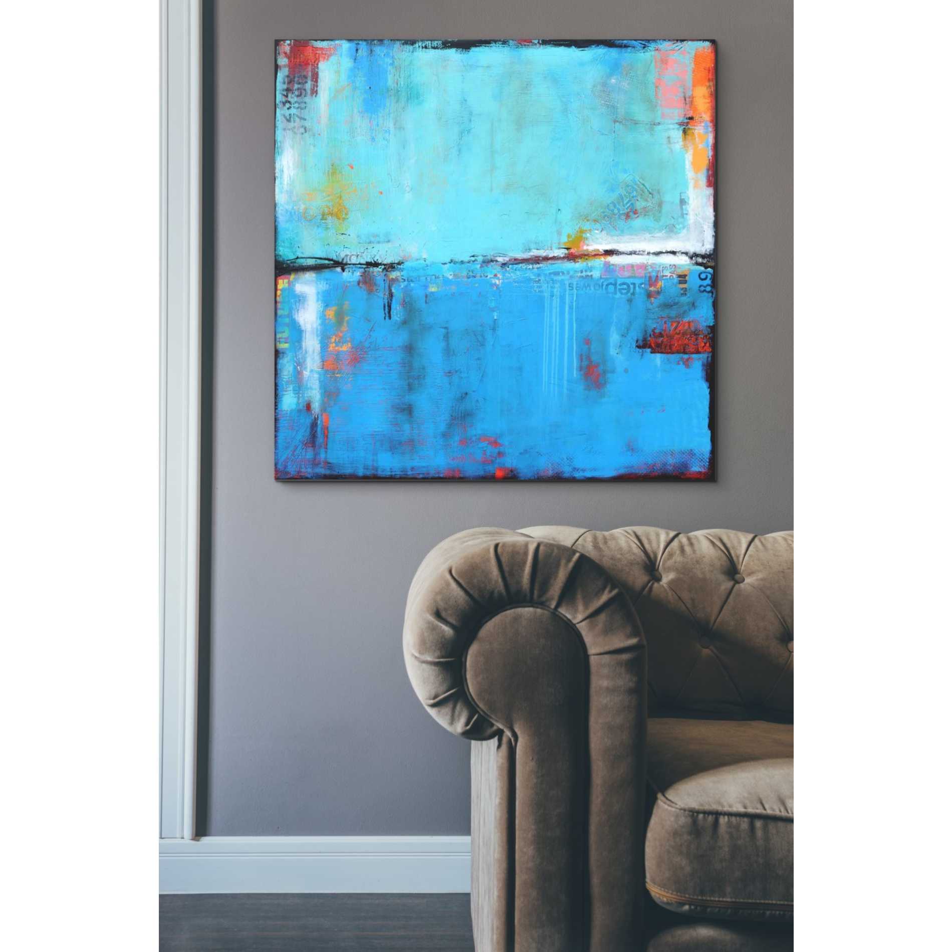 'Matchbox Blues 5' by Erin Ashley Canvas Wall Art,37 x 37