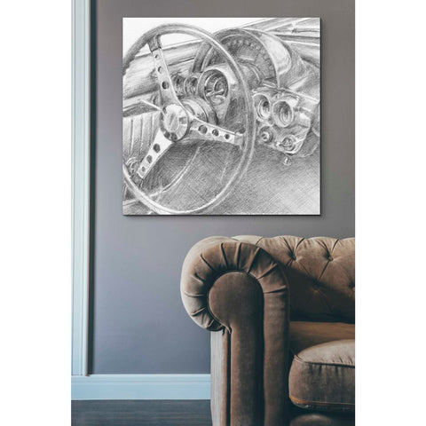 Image of 'Behind the Wheel II' by Ethan Harper Canvas Wall Art,37 x 37