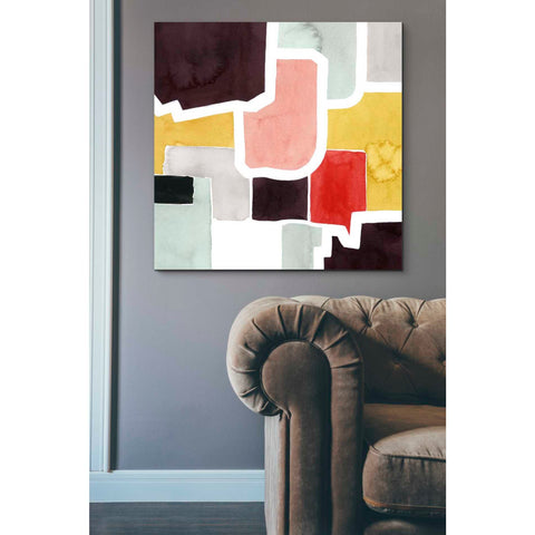 Image of 'Color Blocking IV' by Grace Popp Canvas Wall Art,37 x 37