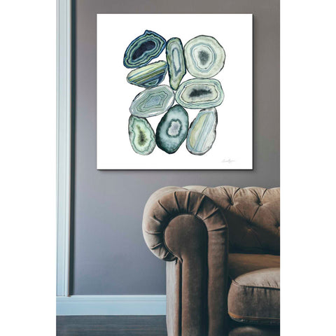Image of 'Stacked Agate II' by Grace Popp Canvas Wall Art,37 x 37