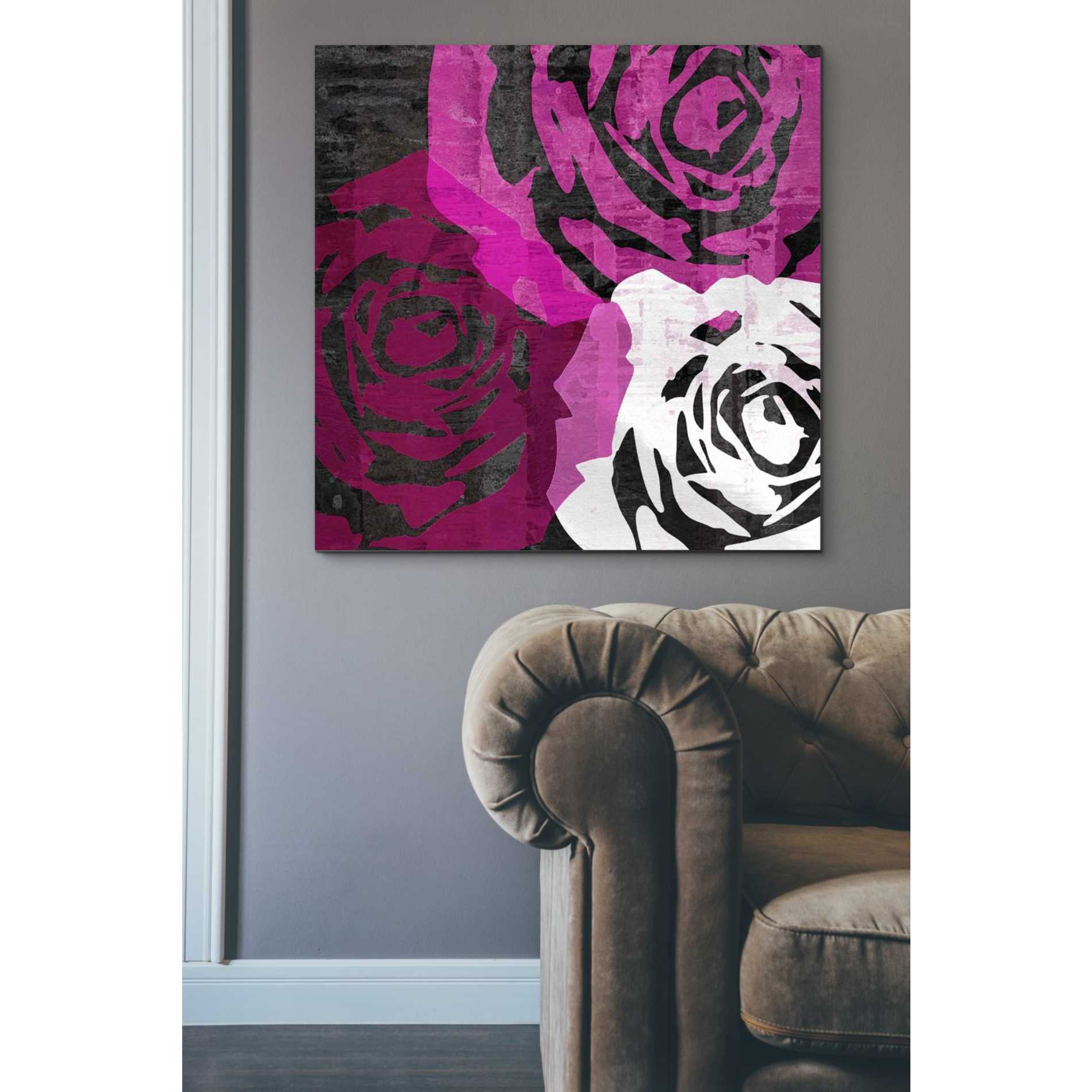 'Bloomer Squares VI' by James Burghardt Giclee Canvas Wall Art