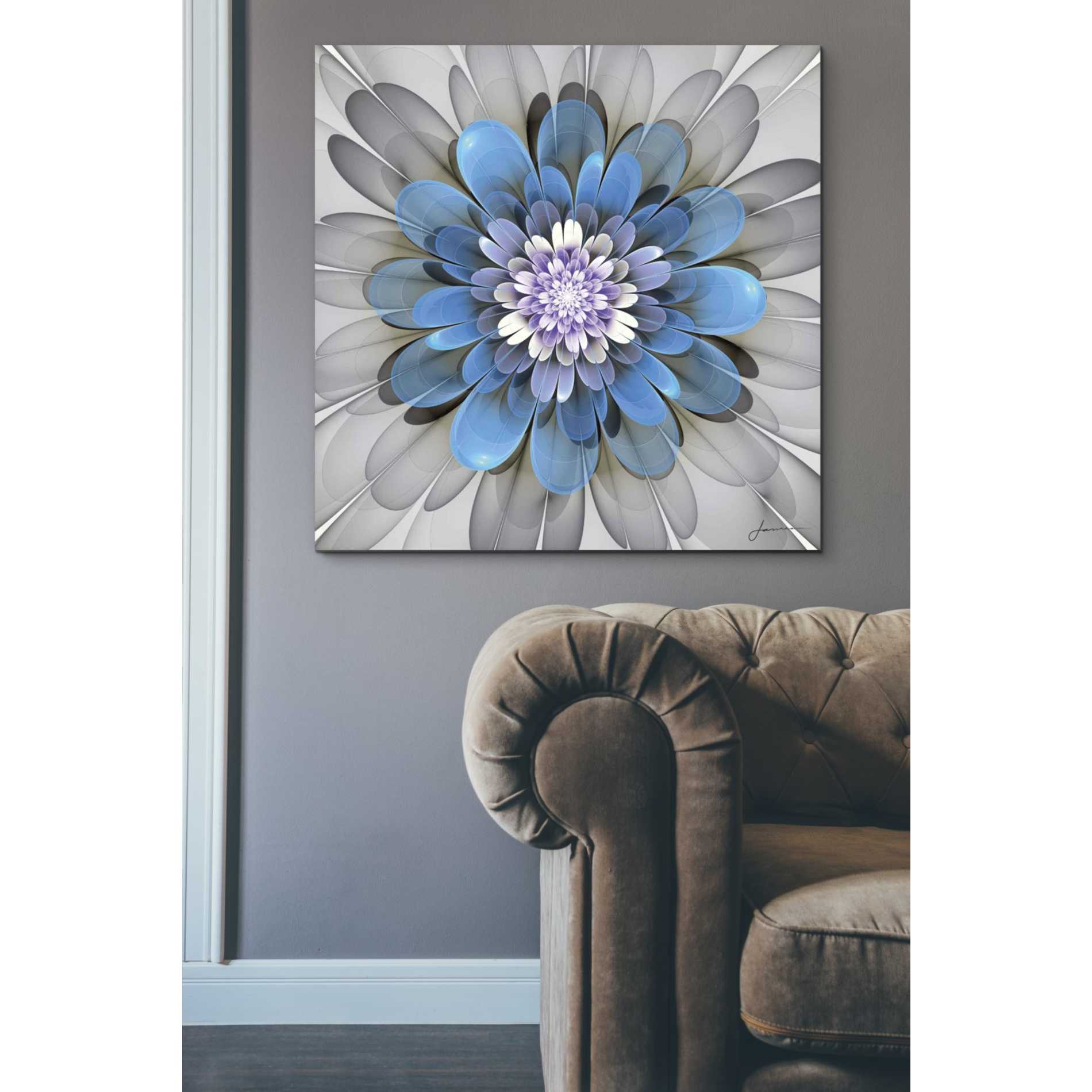 'Fractal Blooms III' by James Burghardt Giclee Canvas Wall Art