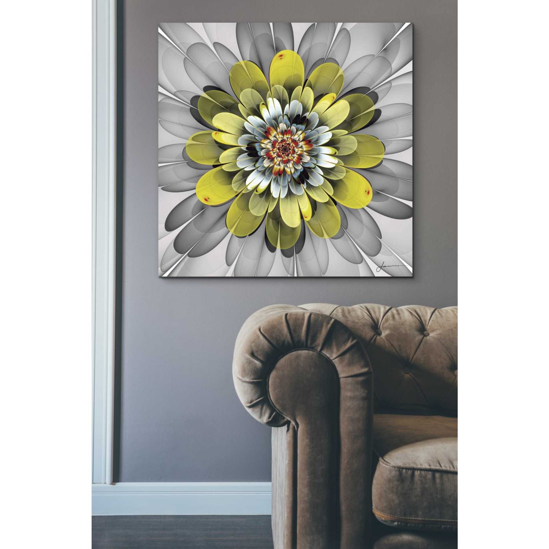 'Fractal Blooms IV' by James Burghardt Giclee Canvas Wall Art