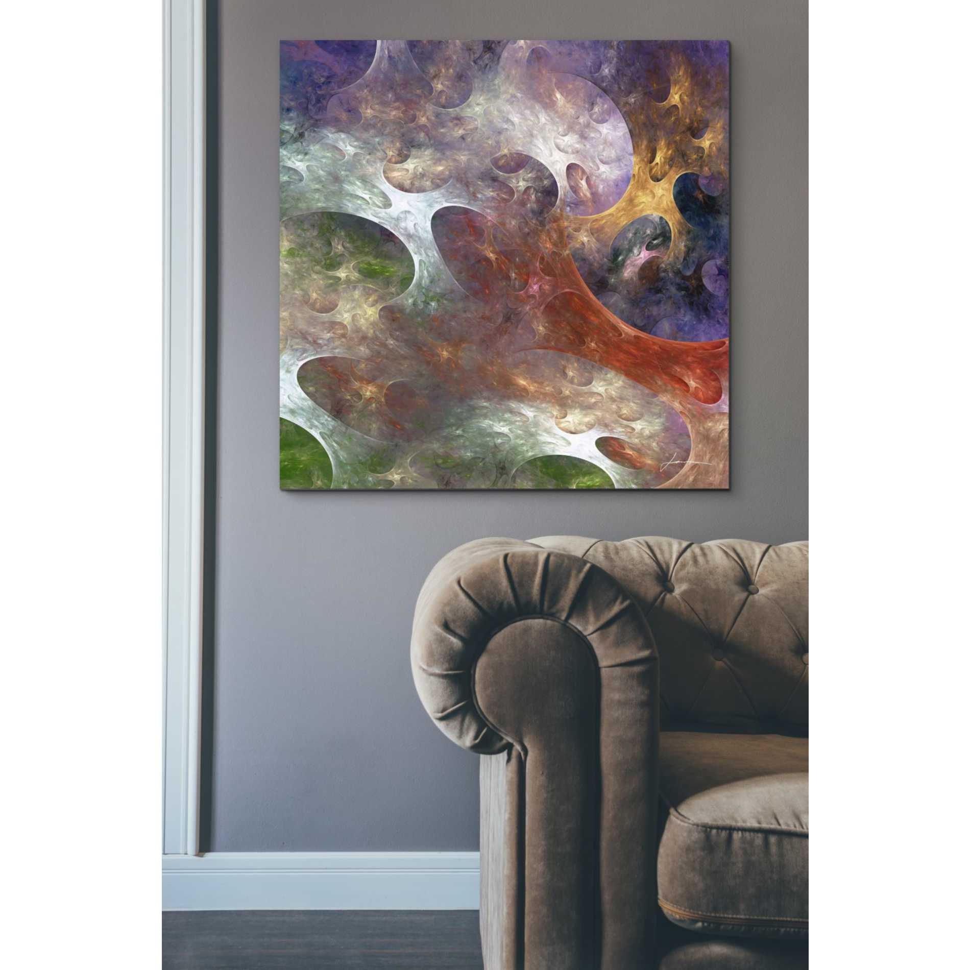 'Lunar Tiles III' by James Burghardt Giclee Canvas Wall Art