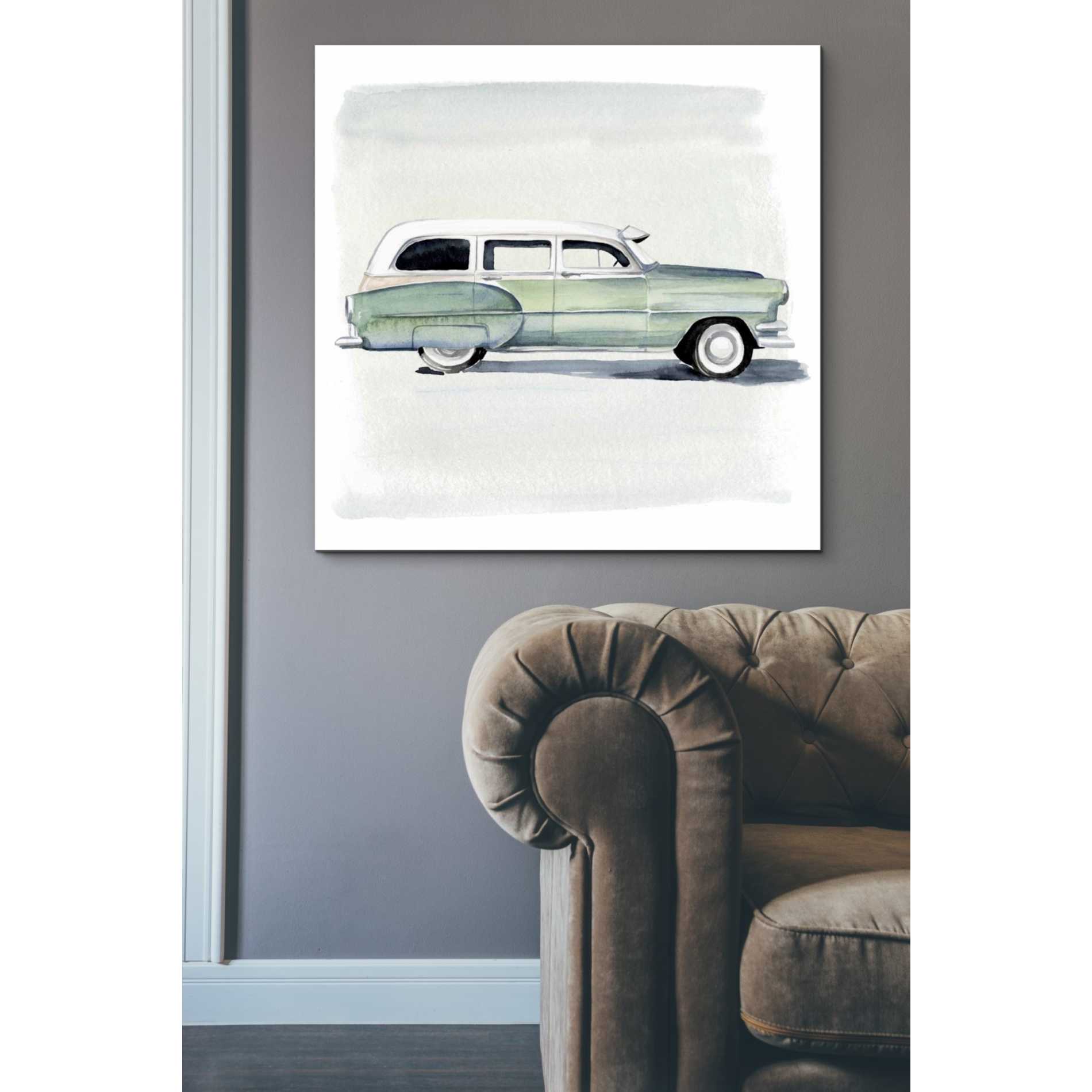 'Classic Autos III' by Jennifer Paxton Giclee Canvas Wall Art