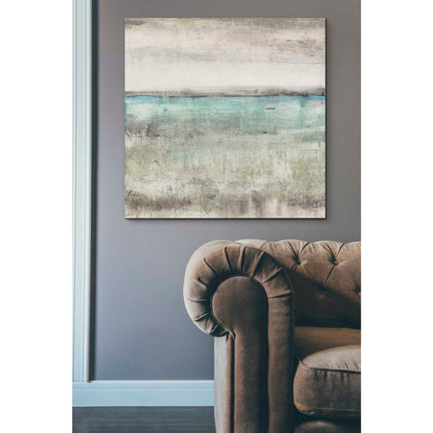 Image of 'Aqua Horizon II' by Tim OToole Canvas Wall Art,37 x 37