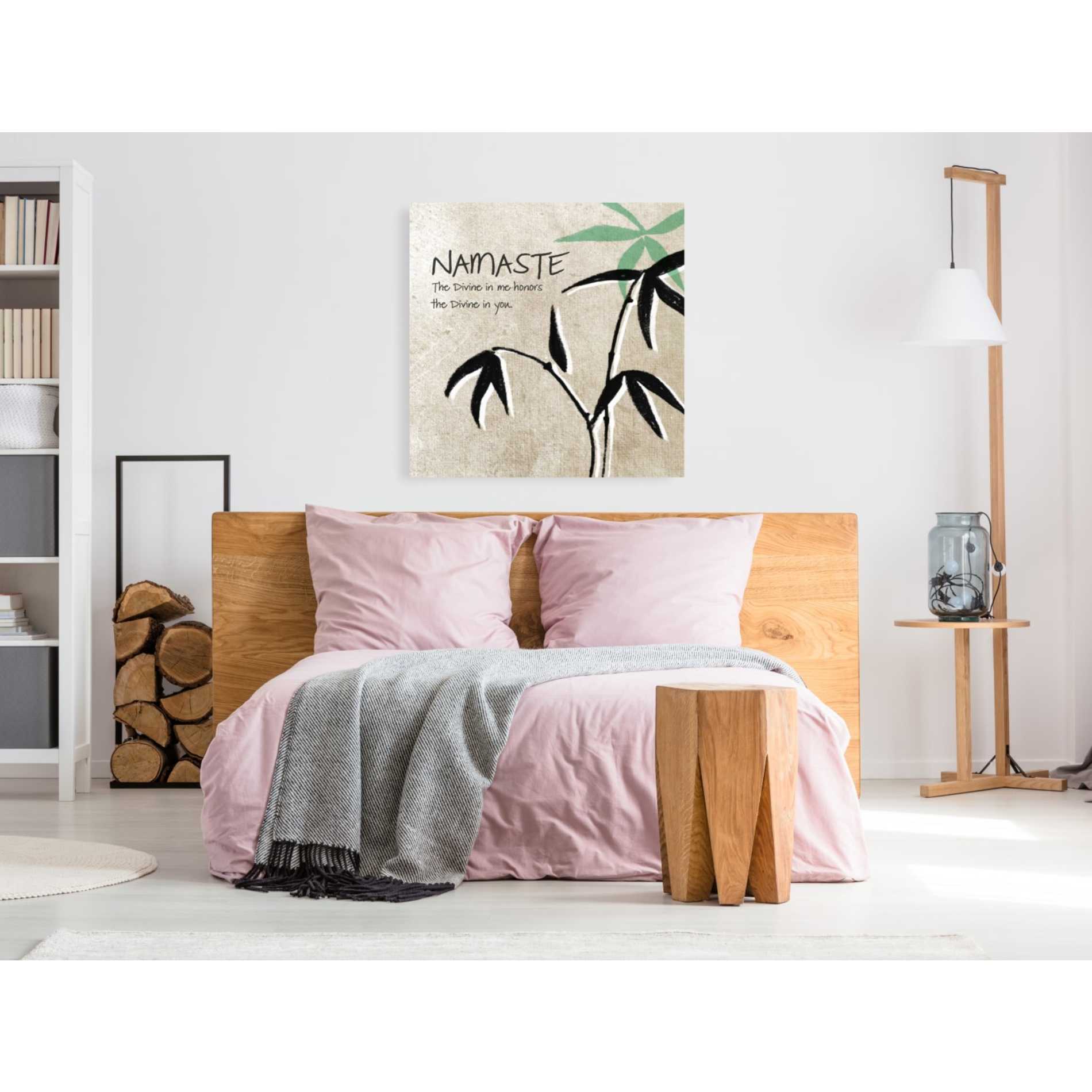 'Namaste' by Linda Woods, Canvas Wall Art,37 x 37