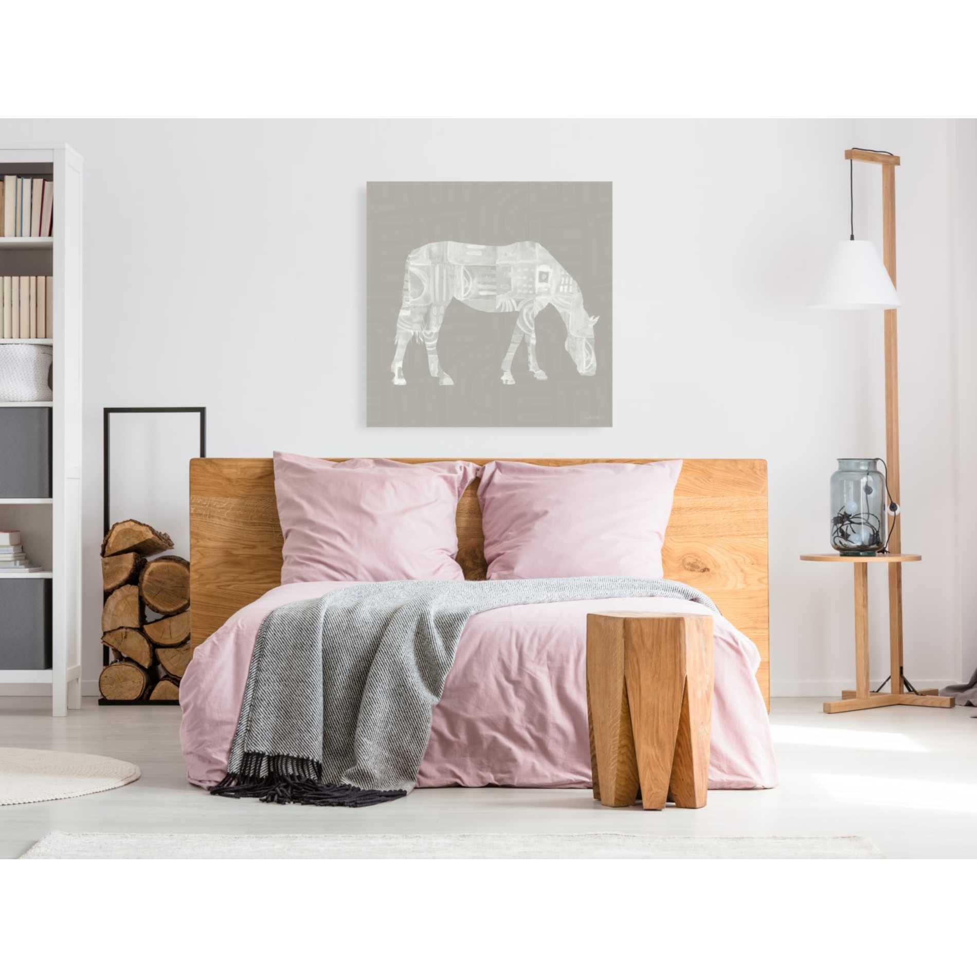 'Modern Farm Horse II' by Linda Woods, Canvas Wall Art,37 x 37