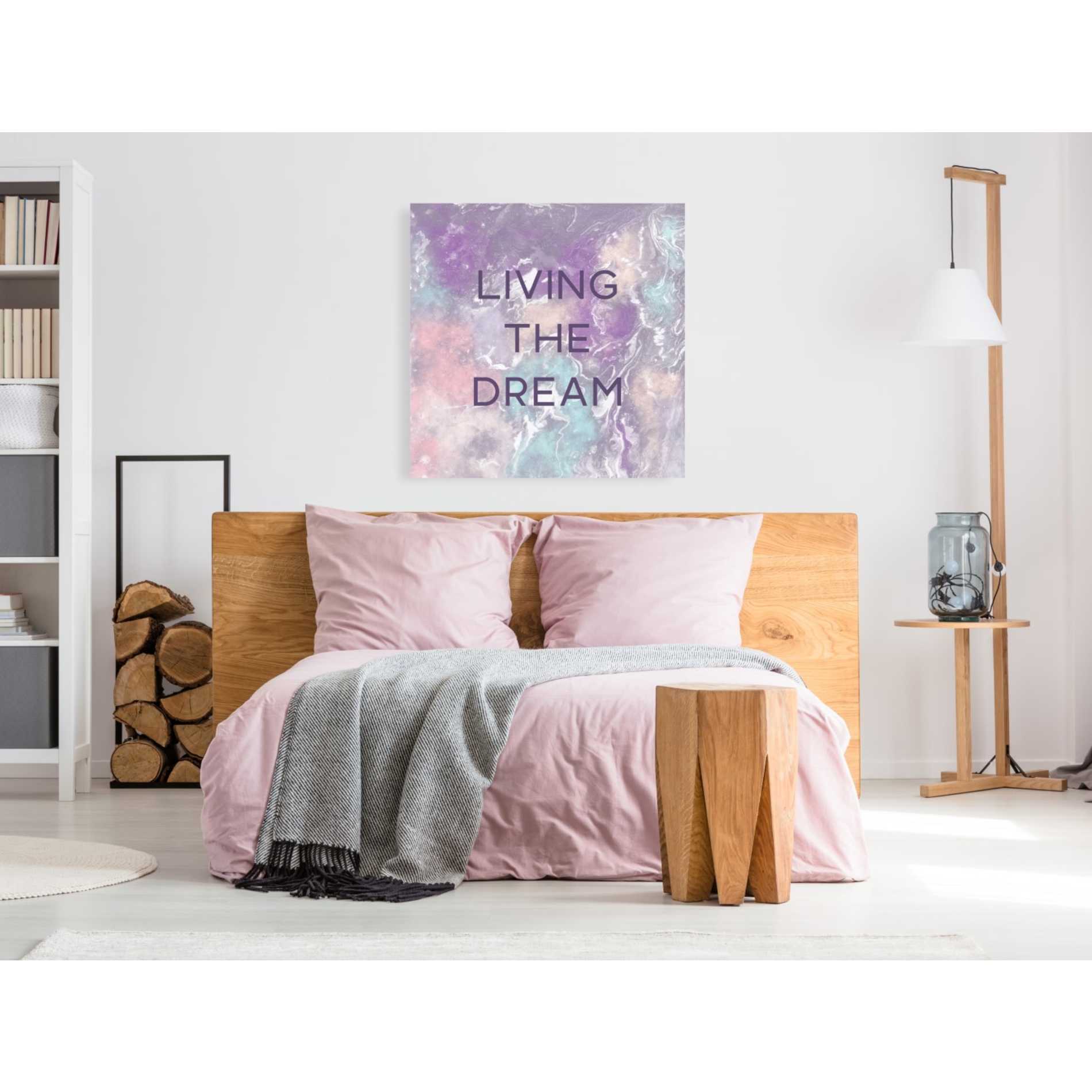 'Living The Dream' by Linda Woods, Canvas Wall Art,37 x 37