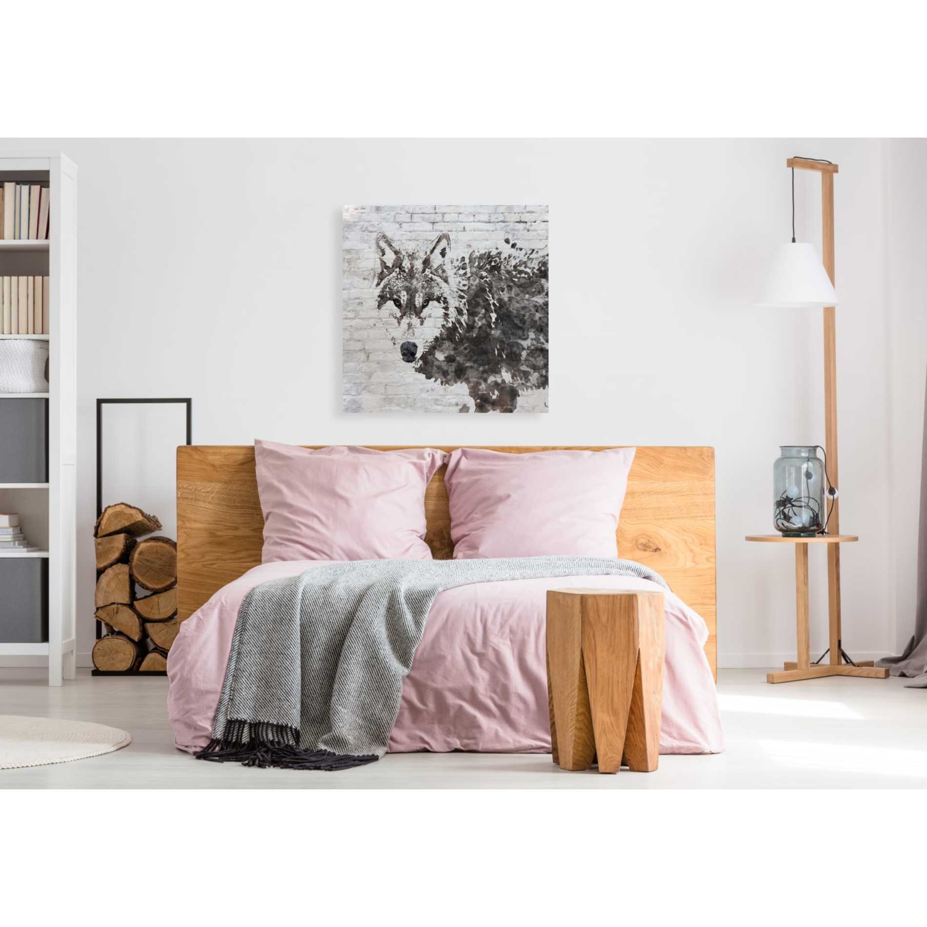 'Lone Wolf' by Irena Orlov, Canvas Wall Art,37 x 37