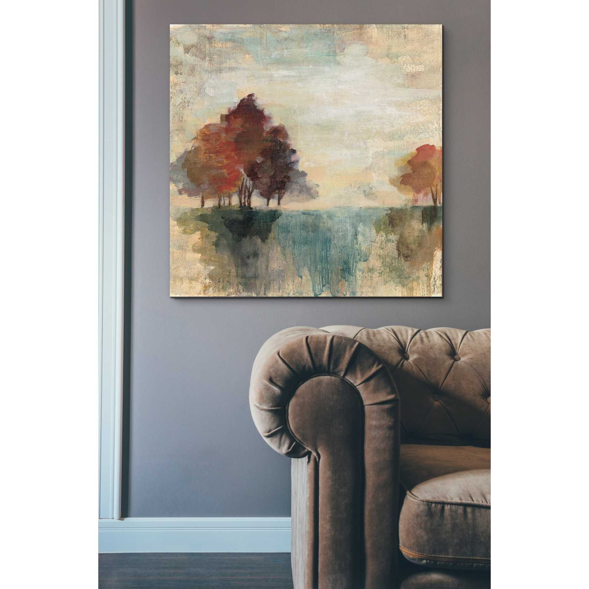 'Landscape Monotype II' by Silvia Vassileva, Canvas Wall Art,37 x 37