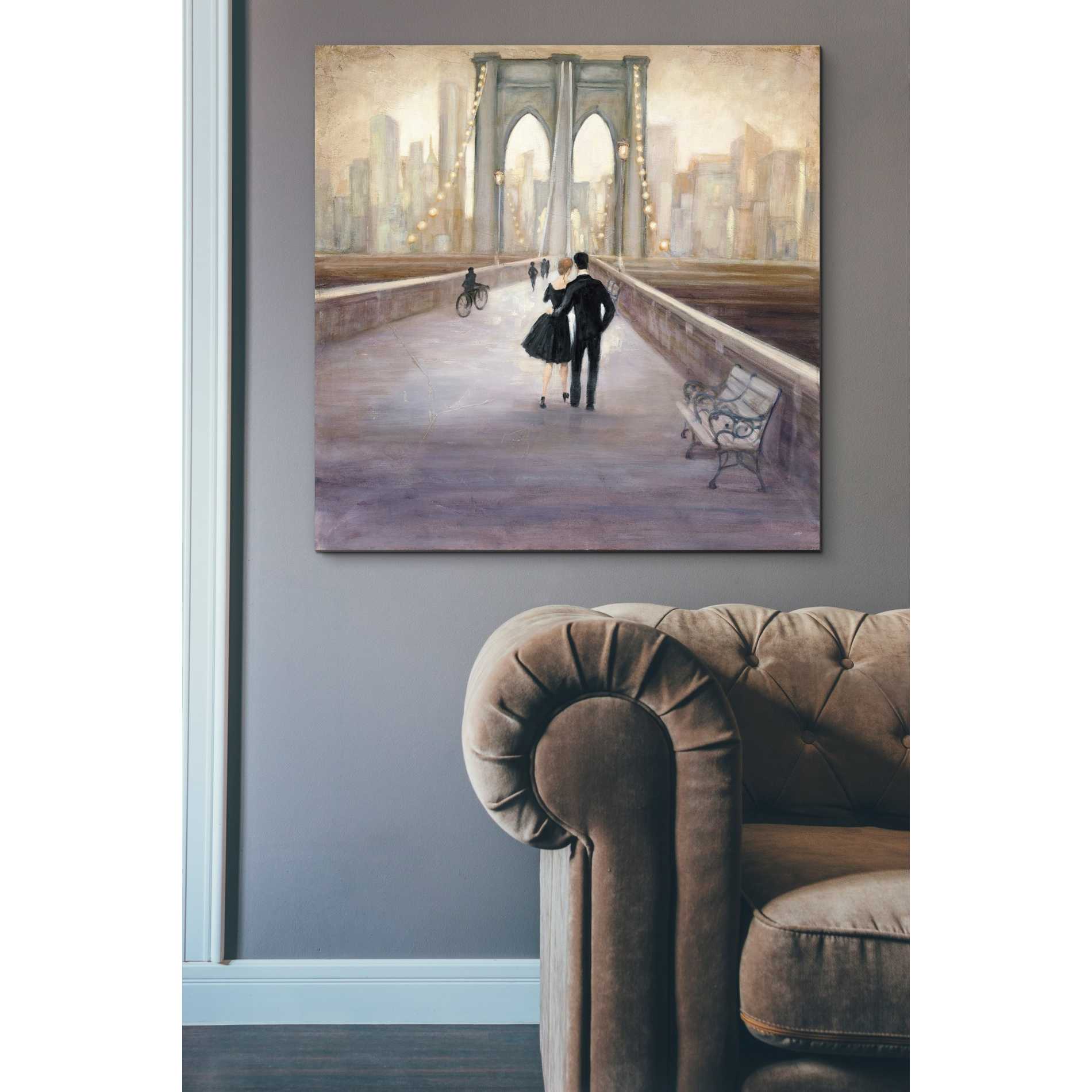 'Bridge to New York' by Julia Purinton, Canvas Wall Art,37 x 37