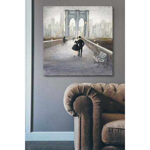 Image of 'Bridge to NY V2' by Julia Purinton, Canvas Wall Art,37 x 37