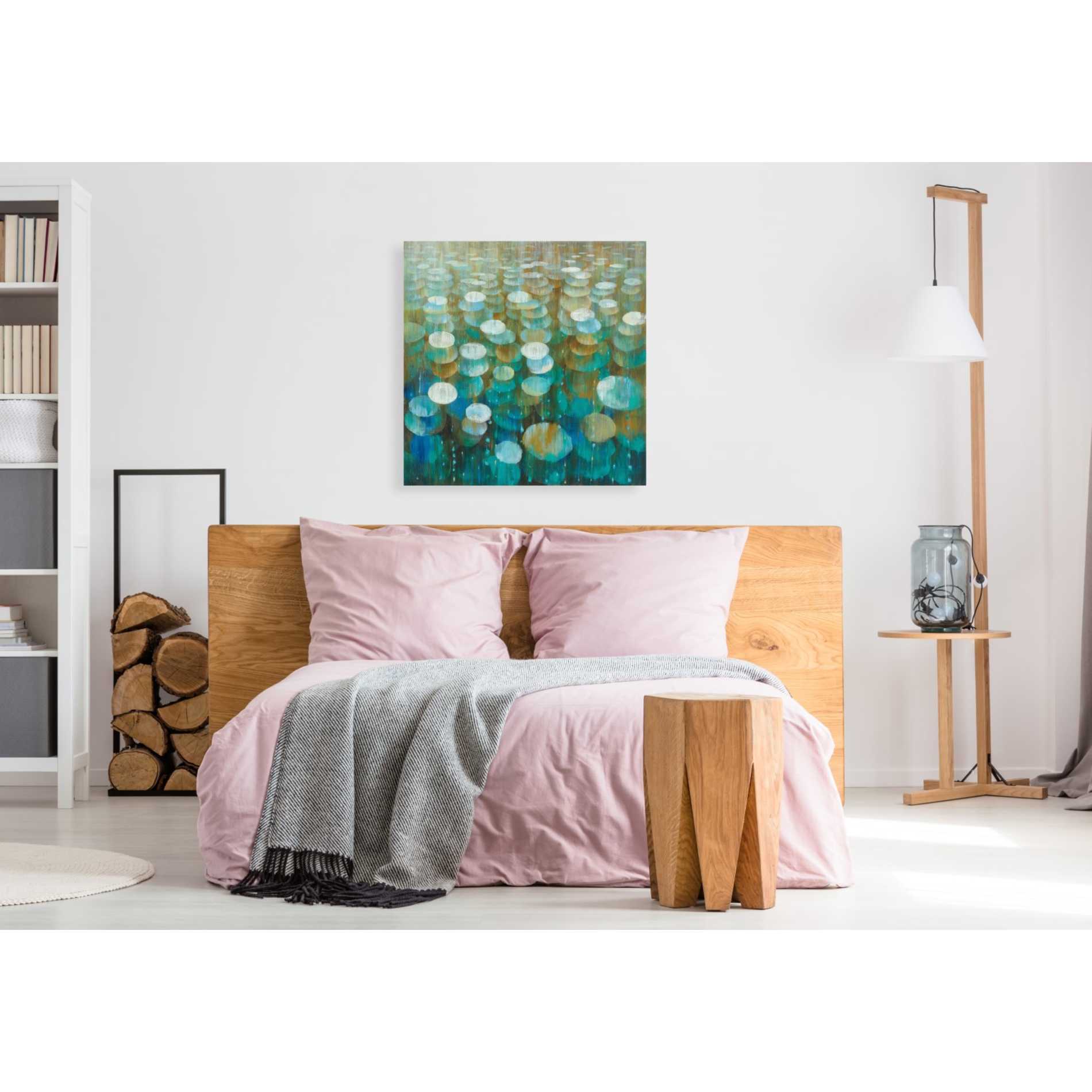 'Rain Drops' by Danhui Nai, Canvas Wall Art,37 x 37