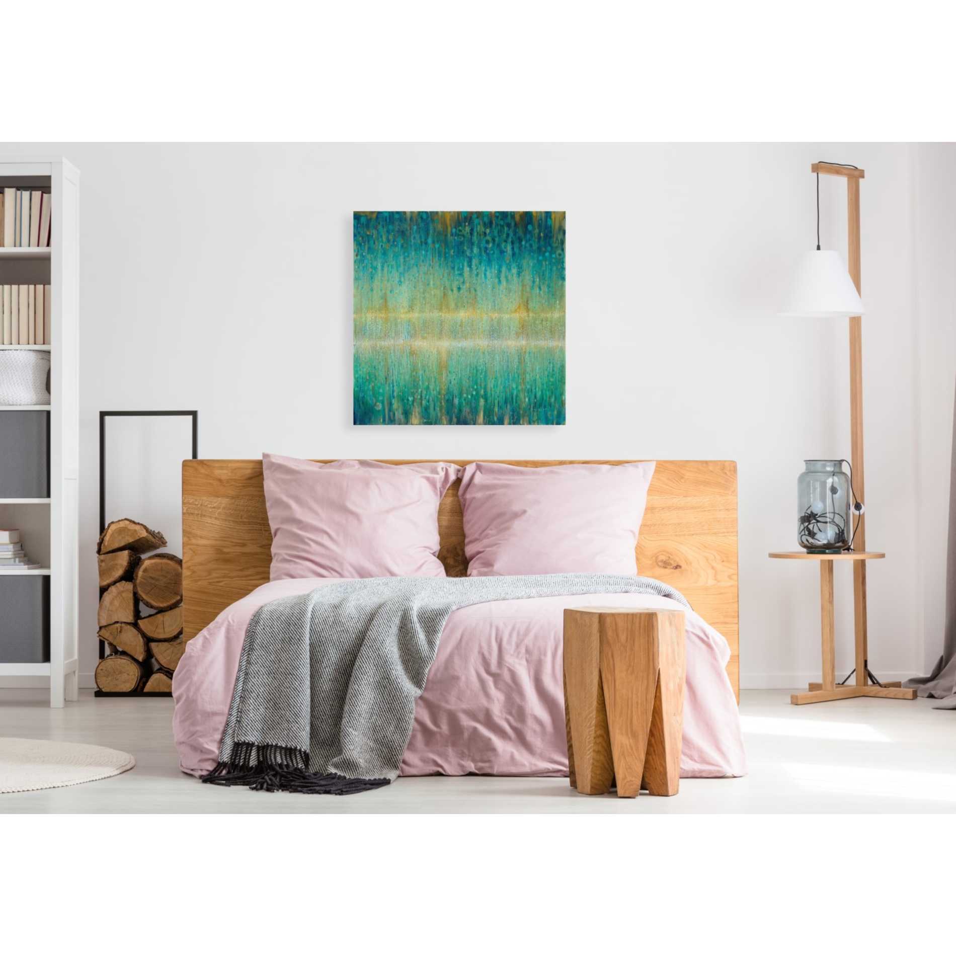 'Rain Abstract I' by Danhui Nai, Canvas Wall Art,37 x 37