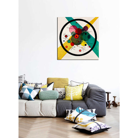 Image of 'Circles In A Circle' by Wassily Kandinsky Canvas Wall Art",40 x 40
