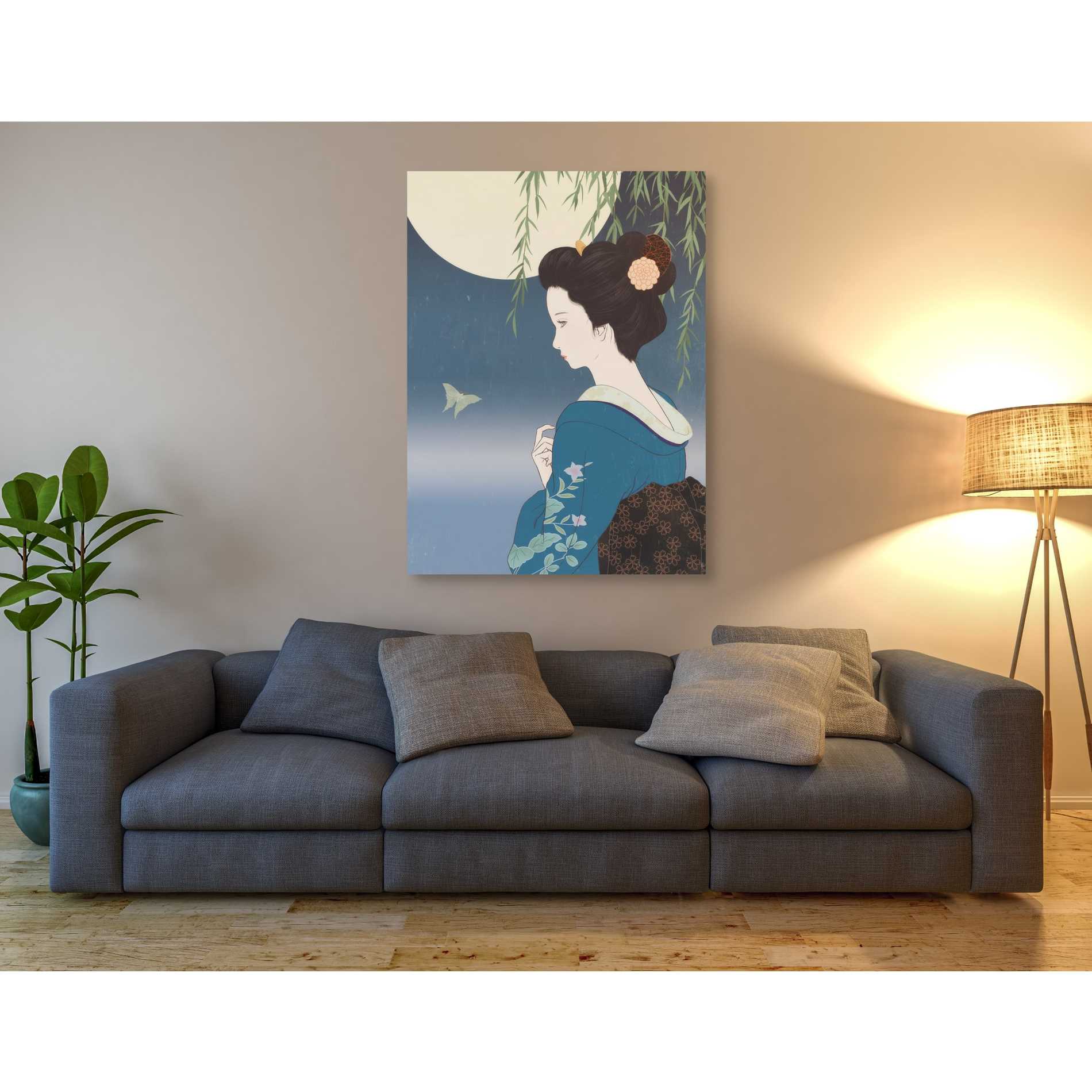 'Fumitsuki' by Sai Tamiya, Canvas Wall Art,40 x 54