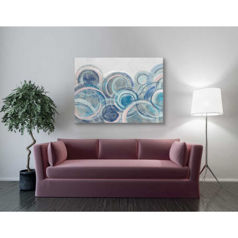 Image of 'Variation Blue Grey Pink' by Silvia Vassileva, Canvas Wall Art,40 x 54