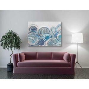 'Variation Blue Grey Pink' by Silvia Vassileva, Canvas Wall Art,40 x 54