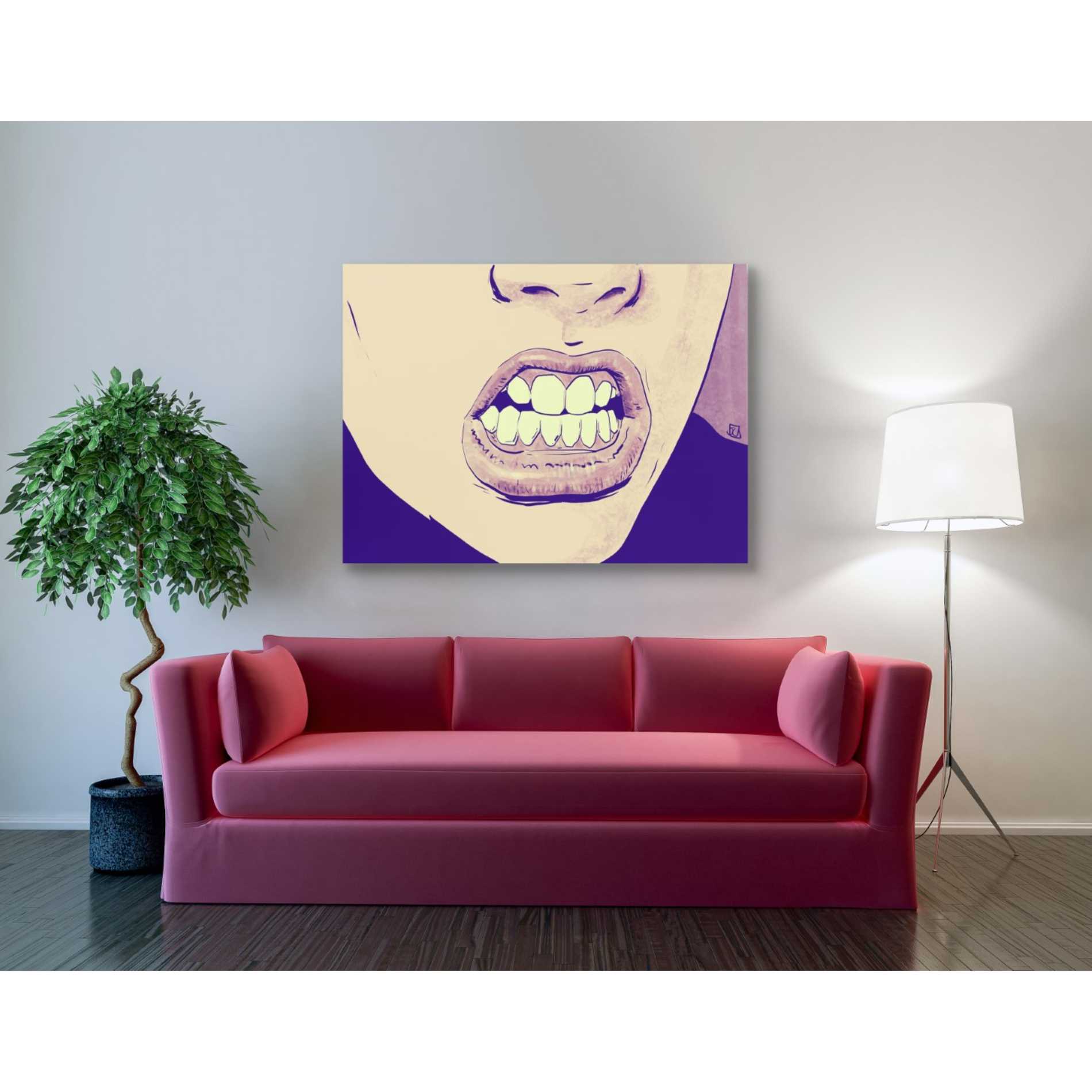 'GRRR' by Giuseppe Cristiano, Canvas Wall Art,40 x 54