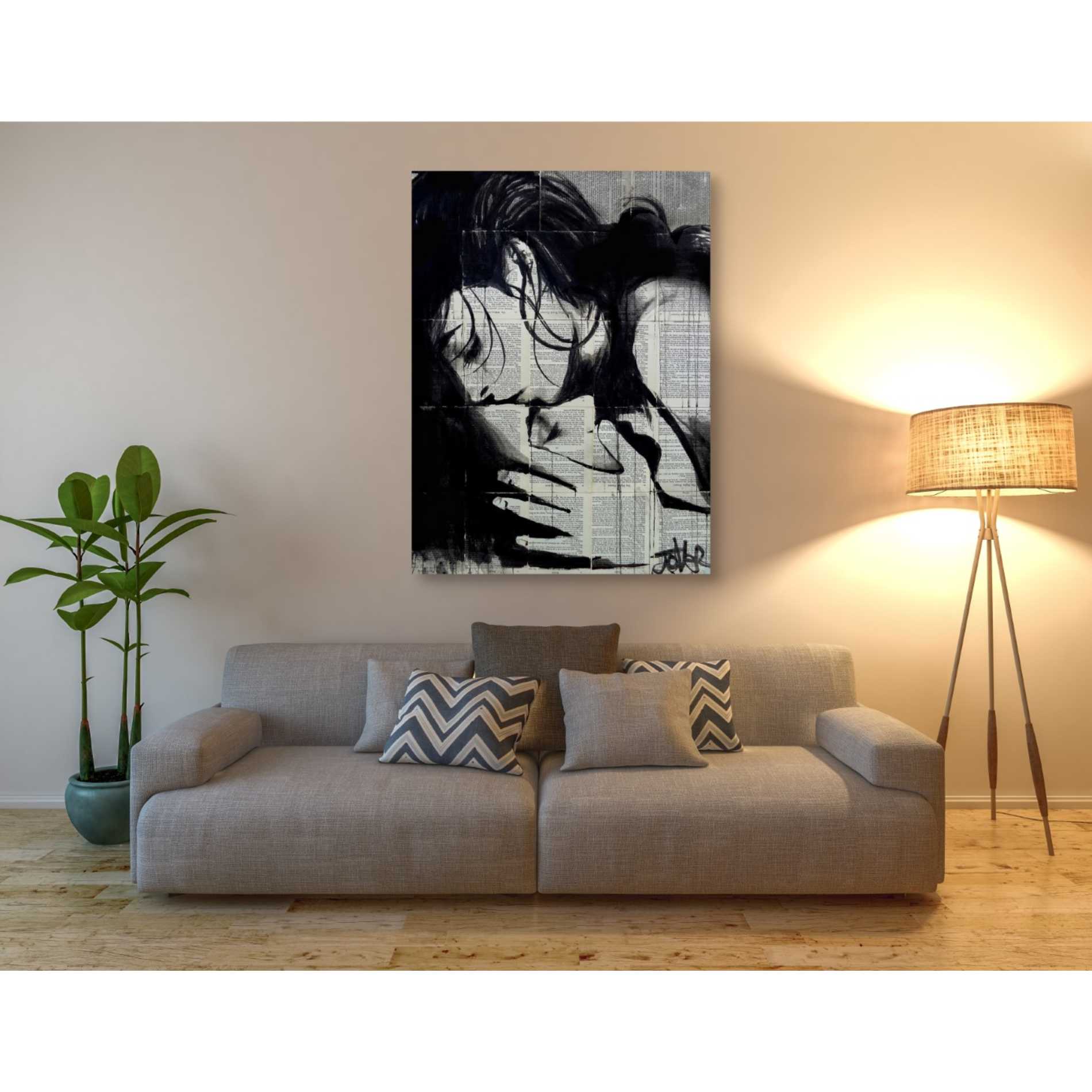 'Soul Kiss' by Loui Jover, Canvas Wall Art,40 x 54