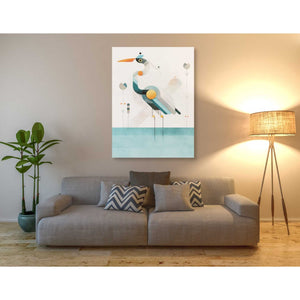 'Blue Heron' by Antony Squizzato, Canvas Wall Art,40 x 54