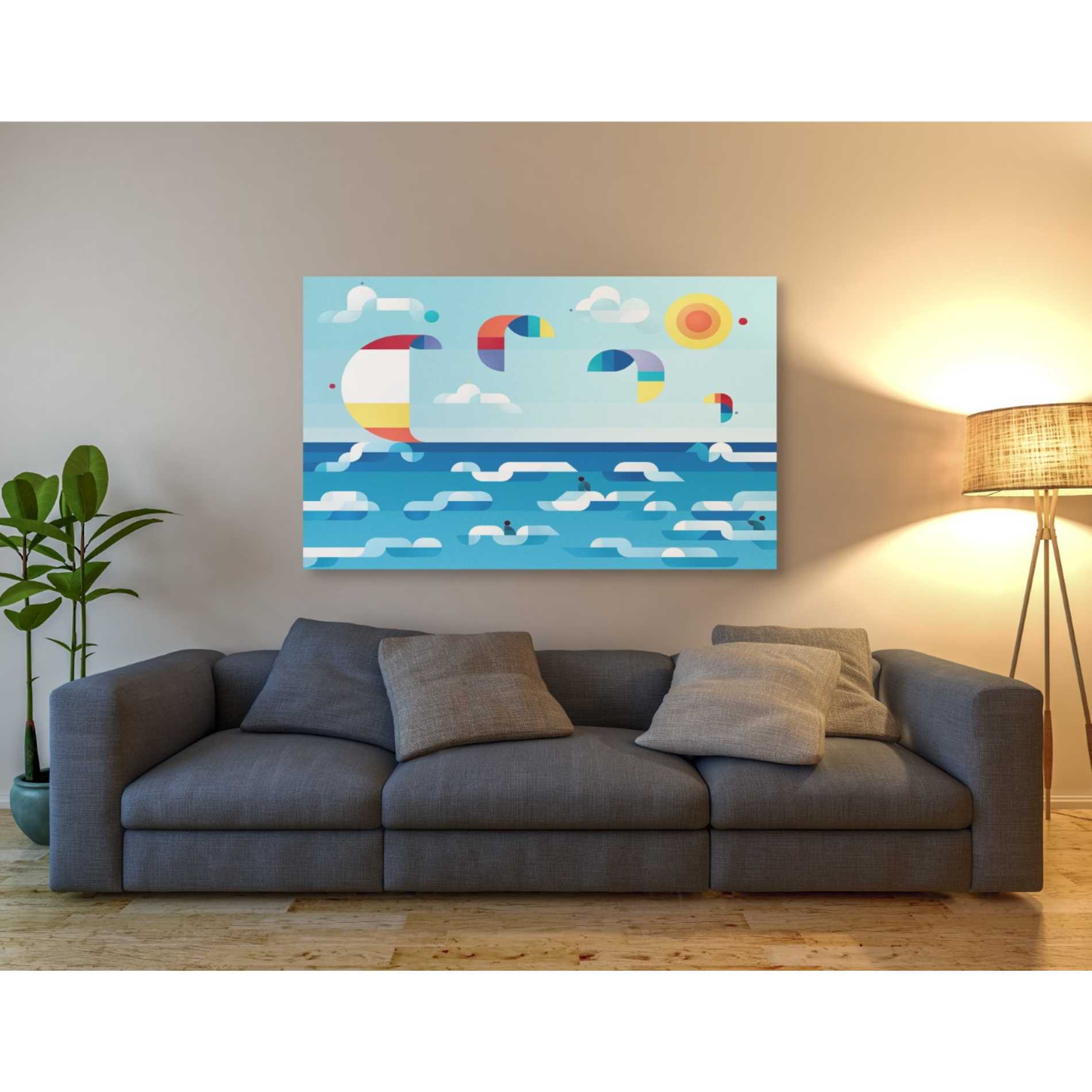 'Kites Dance' by Antony Squizzato, Canvas Wall Art,40 x 54