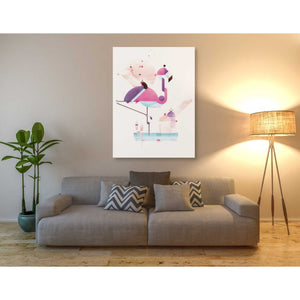 'Placido Flamingo' by Antony Squizzato, Canvas Wall Art,40 x 54