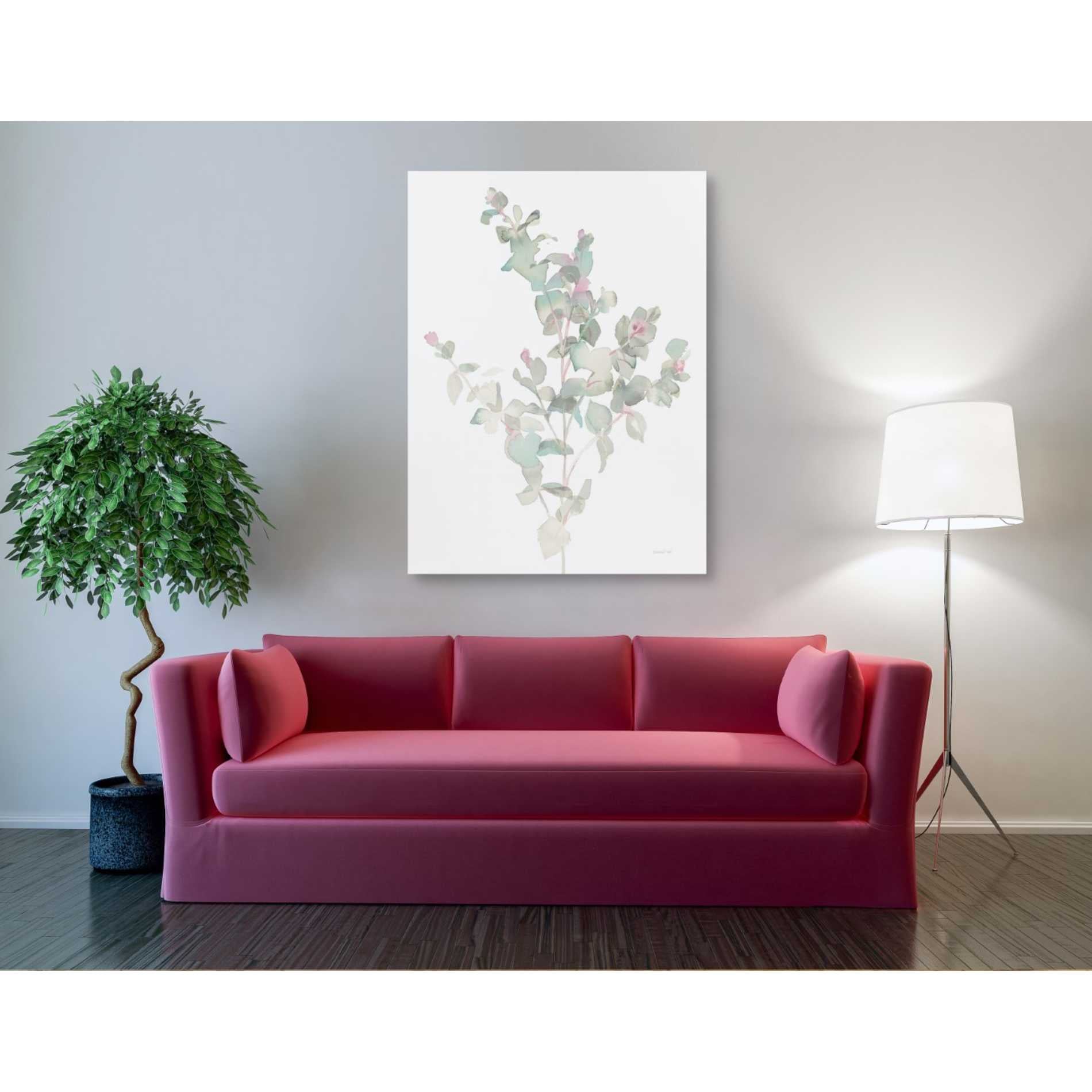 'Eucalyptus II White' by Danhui Nai, Canvas Wall Art,40 x 54