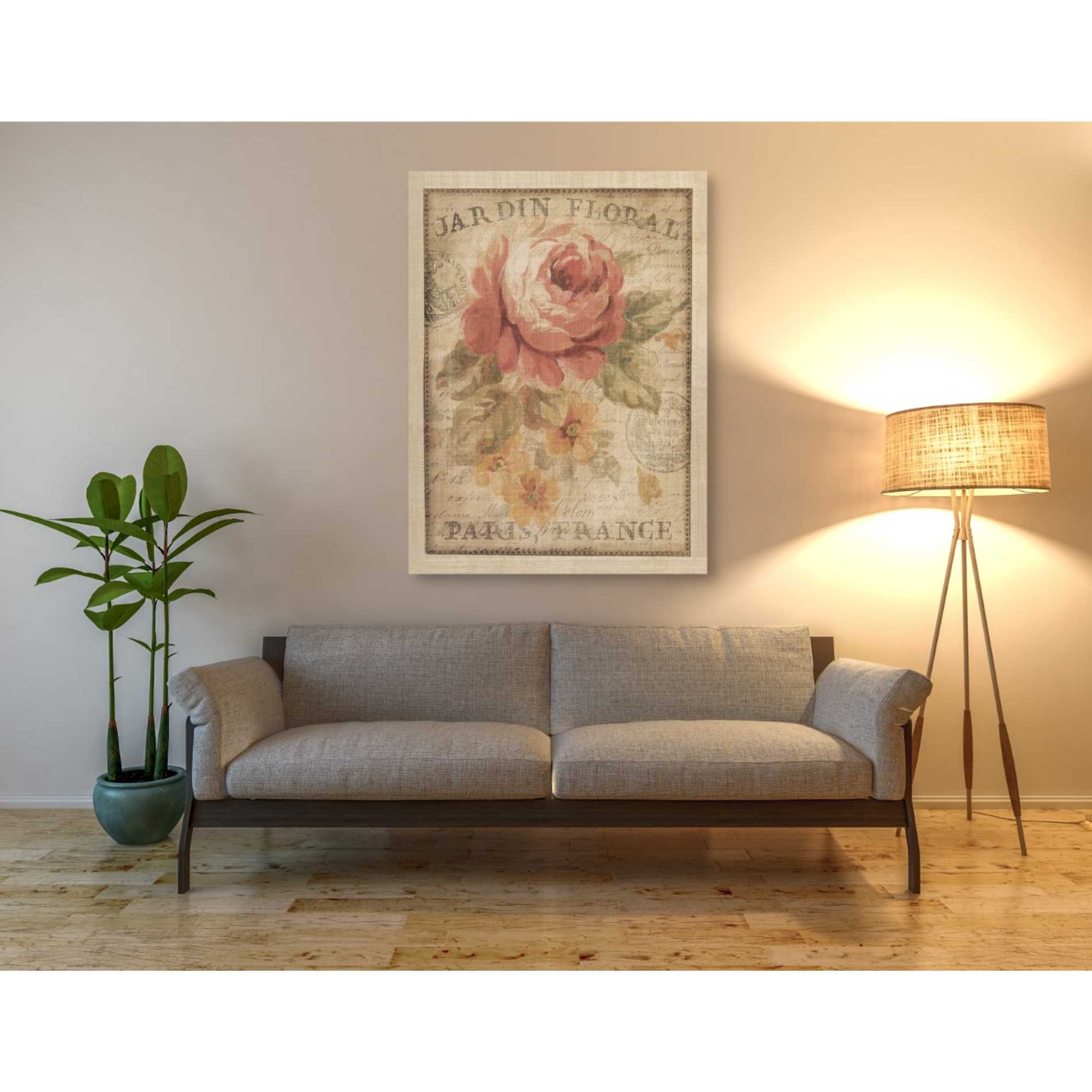 'Parisian Flowers II' by Danhui Nai, Canvas Wall Art,40 x 54