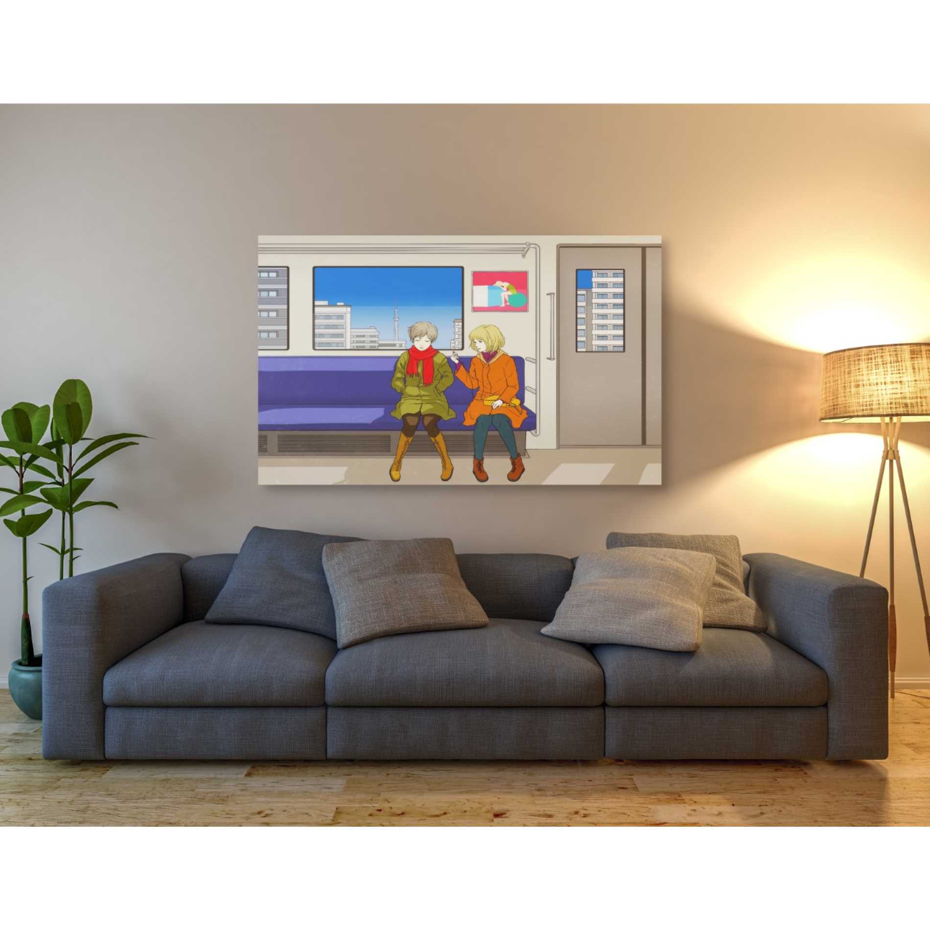 'Hidamari' by Sai Tamiya, Canvas Wall Art,54 x 40