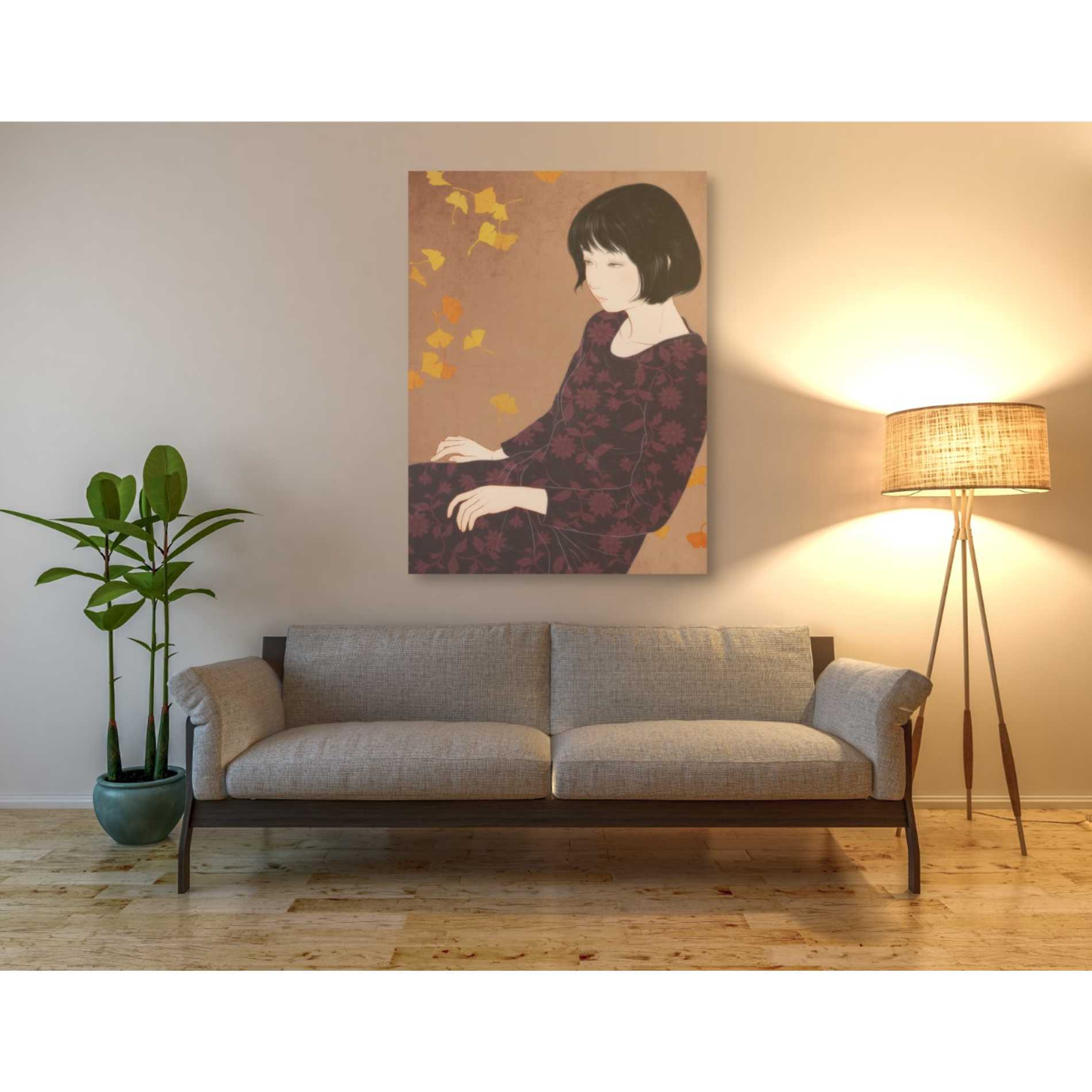 'Autumn' by Sai Tamiya, Canvas Wall Art,40 x 54