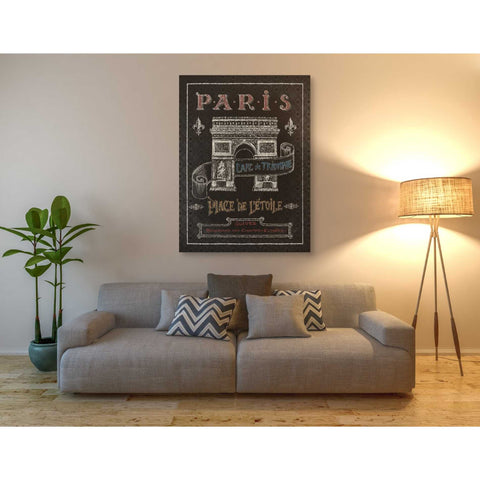 Image of 'Travel to Paris II' by Daphne Brissonet, Canvas Wall Art,40 x 54