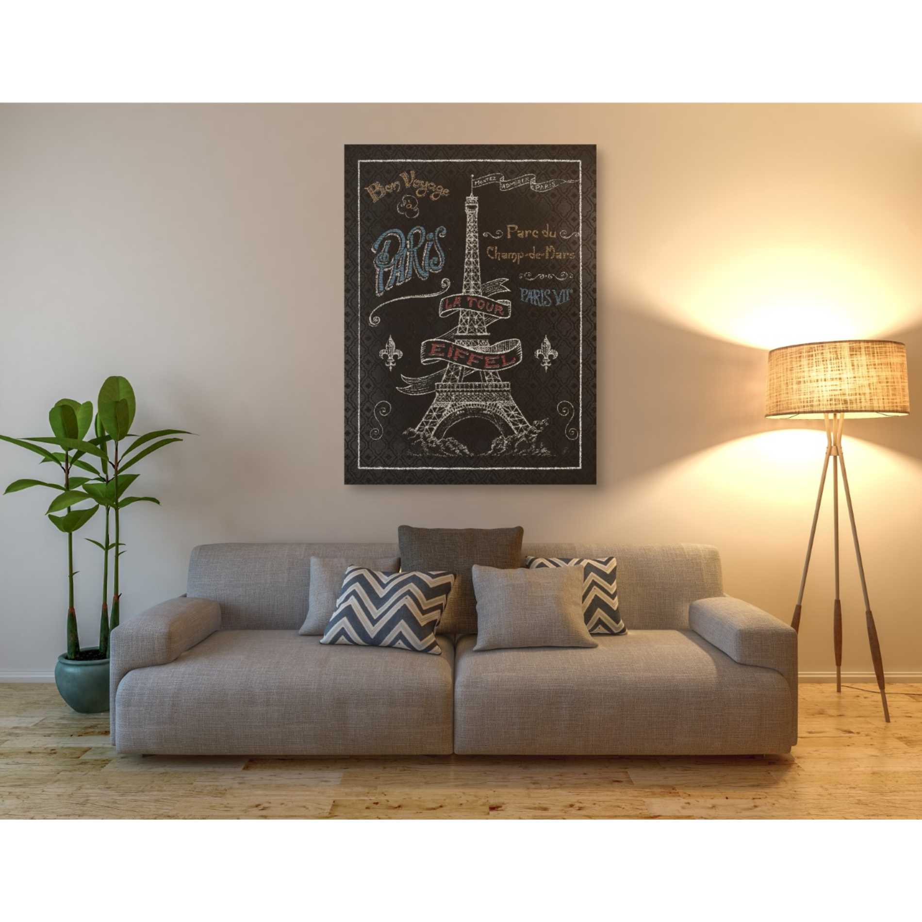 'Travel to Paris I' by Daphne Brissonet, Canvas Wall Art,40 x 54