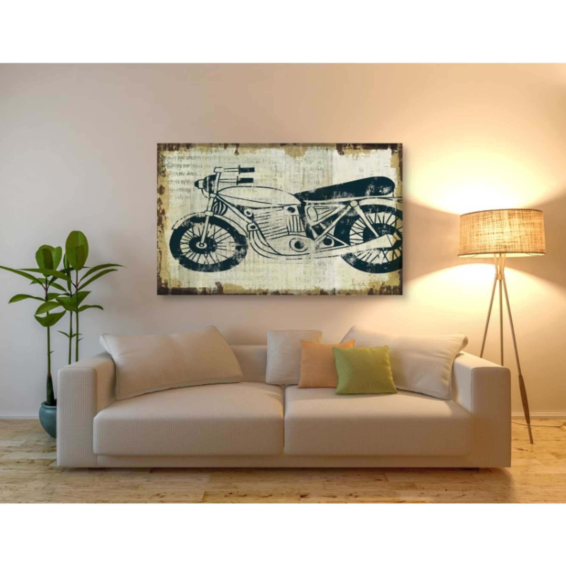 'American Pop Moto' by Michael Mullan, Canvas Wall Art,54 x 40