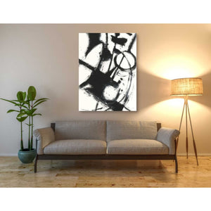 'Expression Abstract II White Crop' by Shirley Novak, Canvas Wall Art,40 x 54
