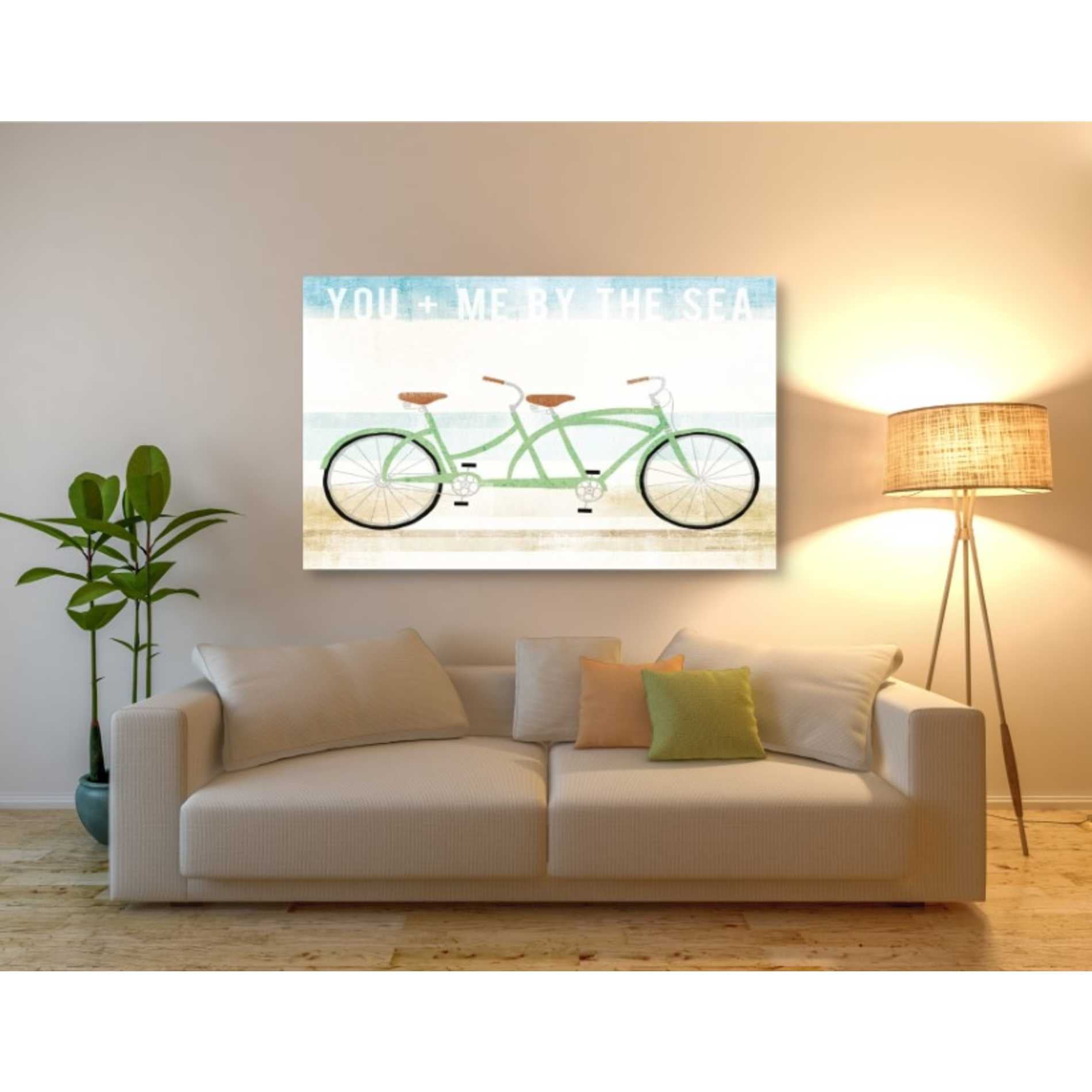 'Beach Cruiser Tandem v2' by Michael Mullan, Canvas Wall Art,54 x 40