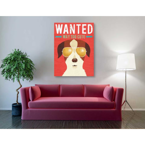 Image of 'Beach Bums Terrier I Wanted' by Michael Mullan, Canvas Wall Art,40 x 54