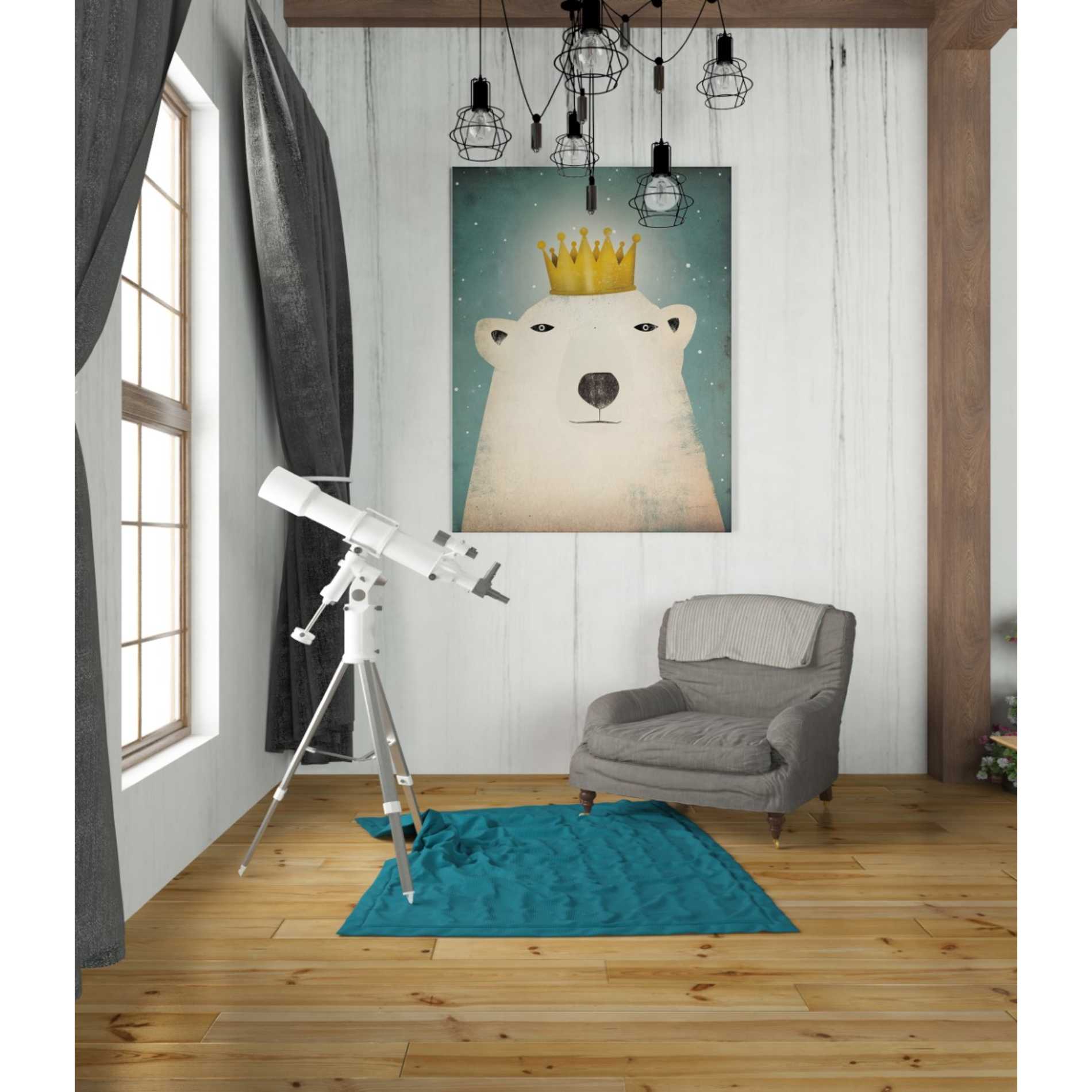 'Polar King' by Ryan Fowler, Canvas Wall Art,40 x 54