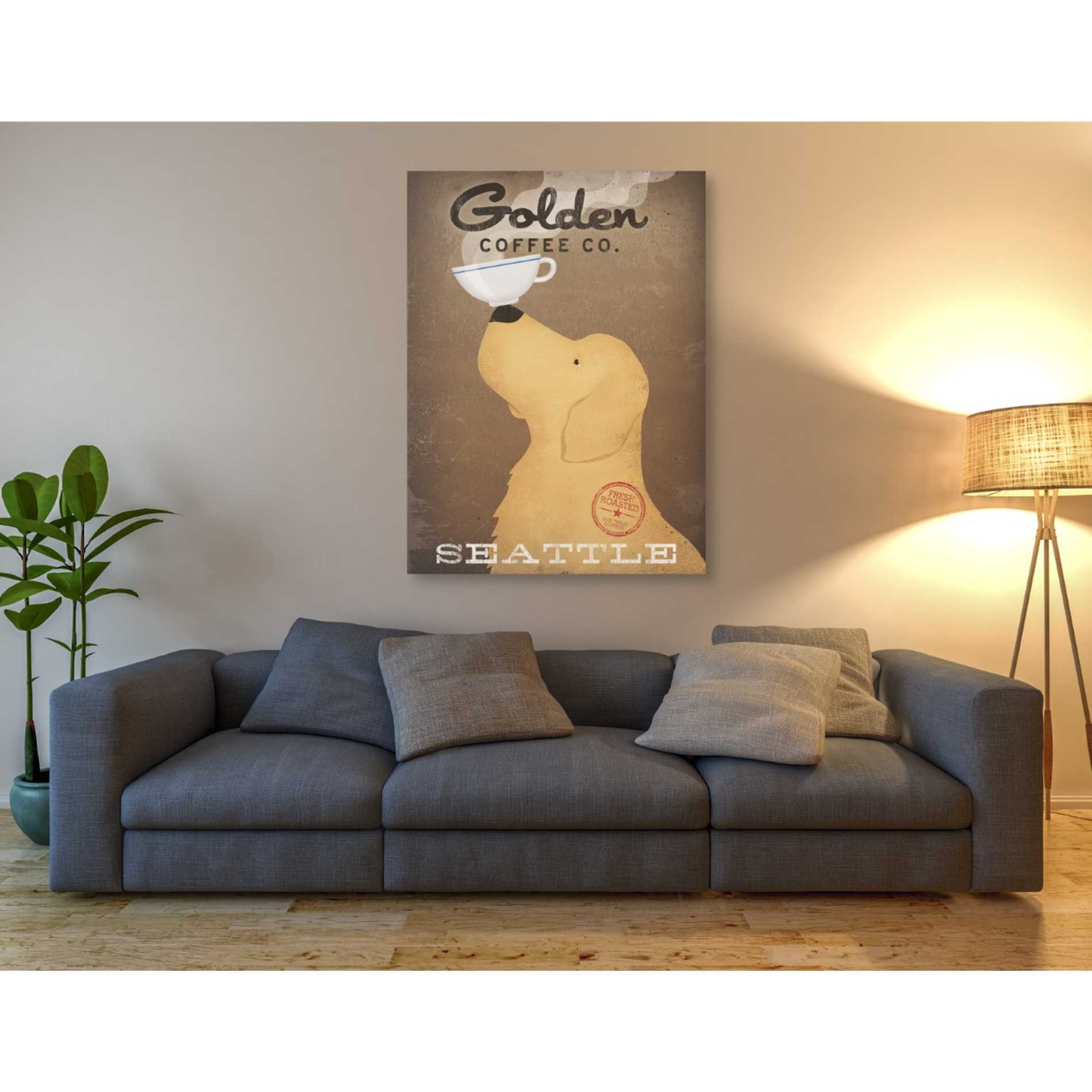 'Golden Coffee Co' by Ryan Fowler, Canvas Wall Art,40 x 54