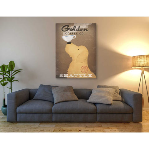 Image of 'Golden Coffee Co' by Ryan Fowler, Canvas Wall Art,40 x 54