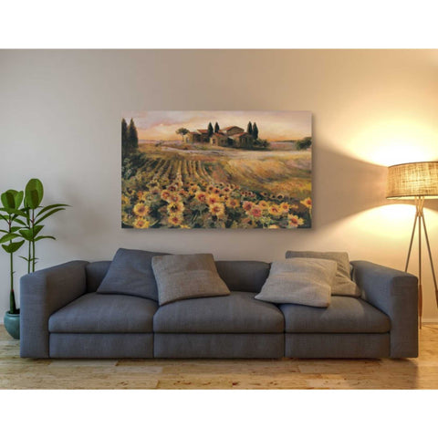 Image of 'Sunflowers in Italy' by Marilyn Hageman, Canvas Wall Art,54 x 40
