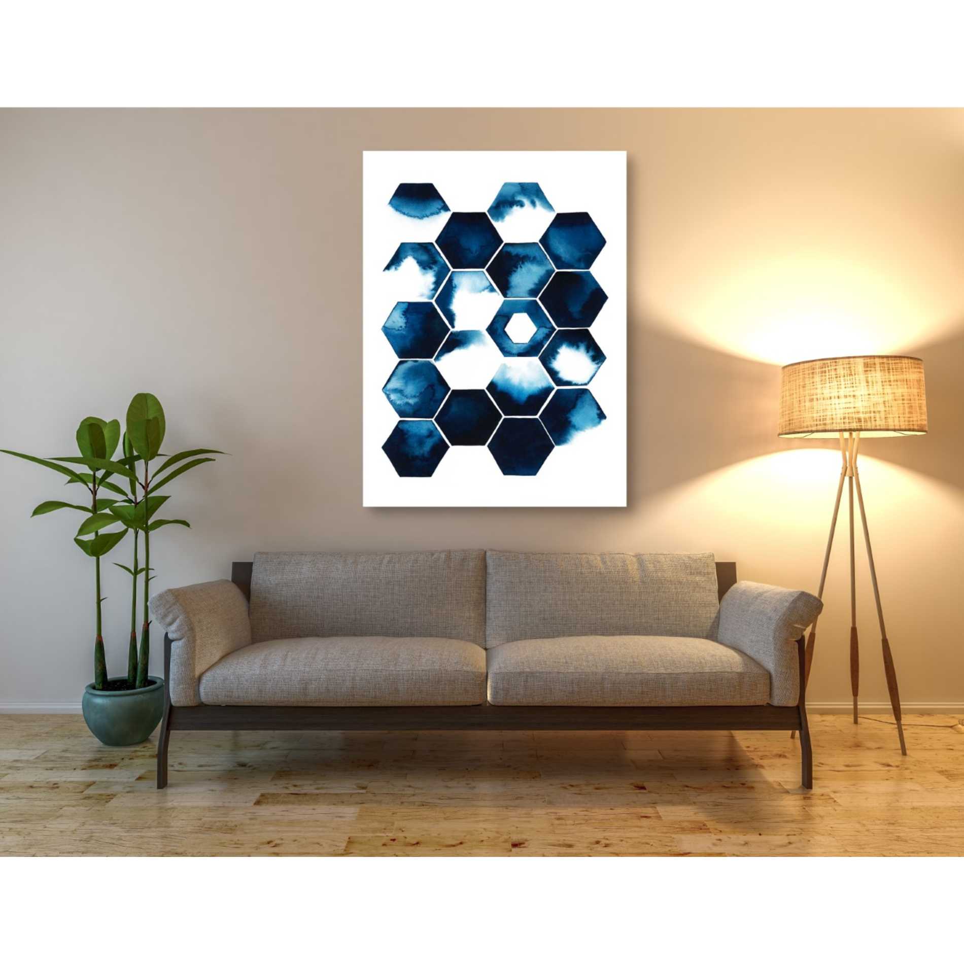 'Stormy Geometry I' by Grace Popp Canvas Wall Art,40 x 54