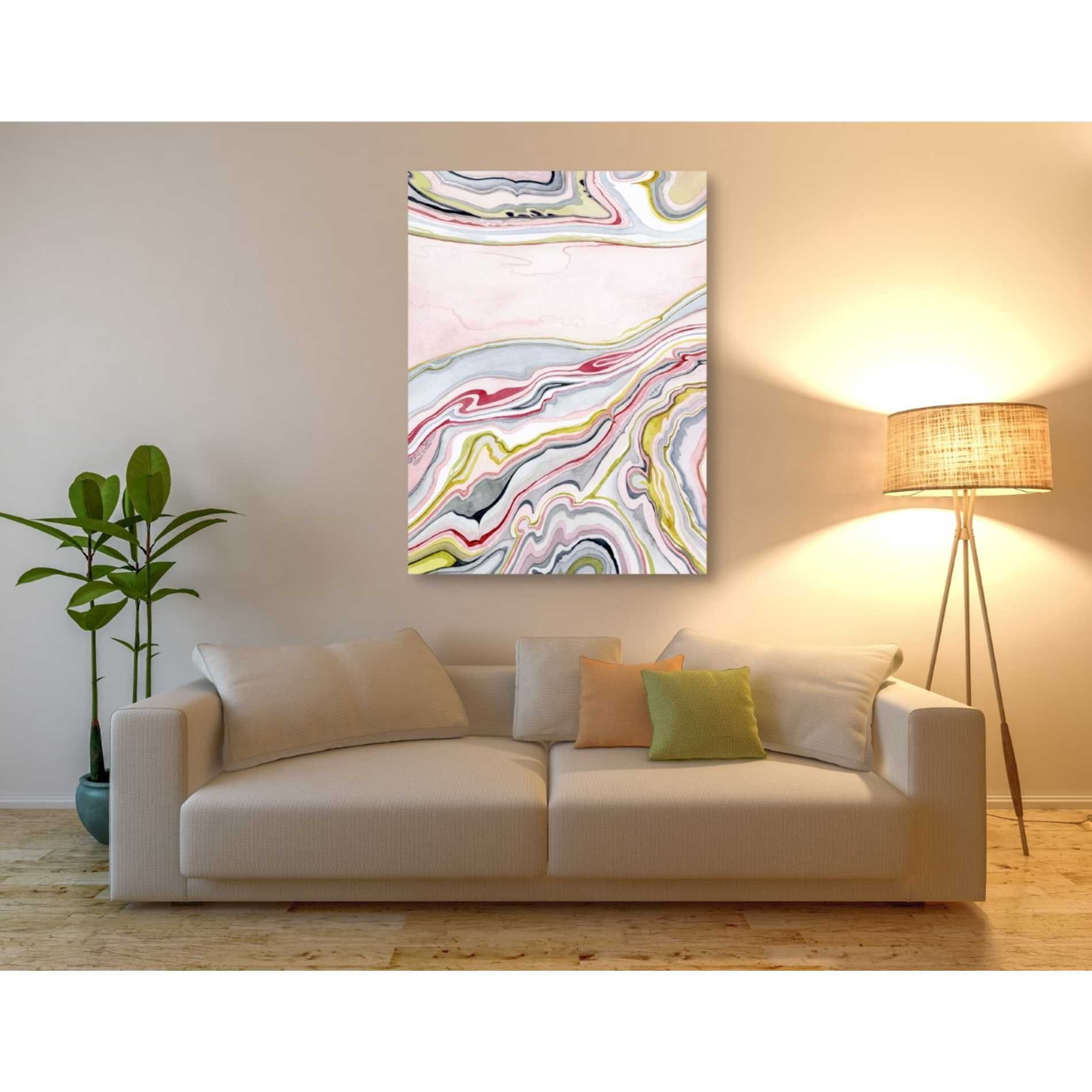 'Watercolor Marbling I' by Grace Popp Canvas Wall Art,40 x 54